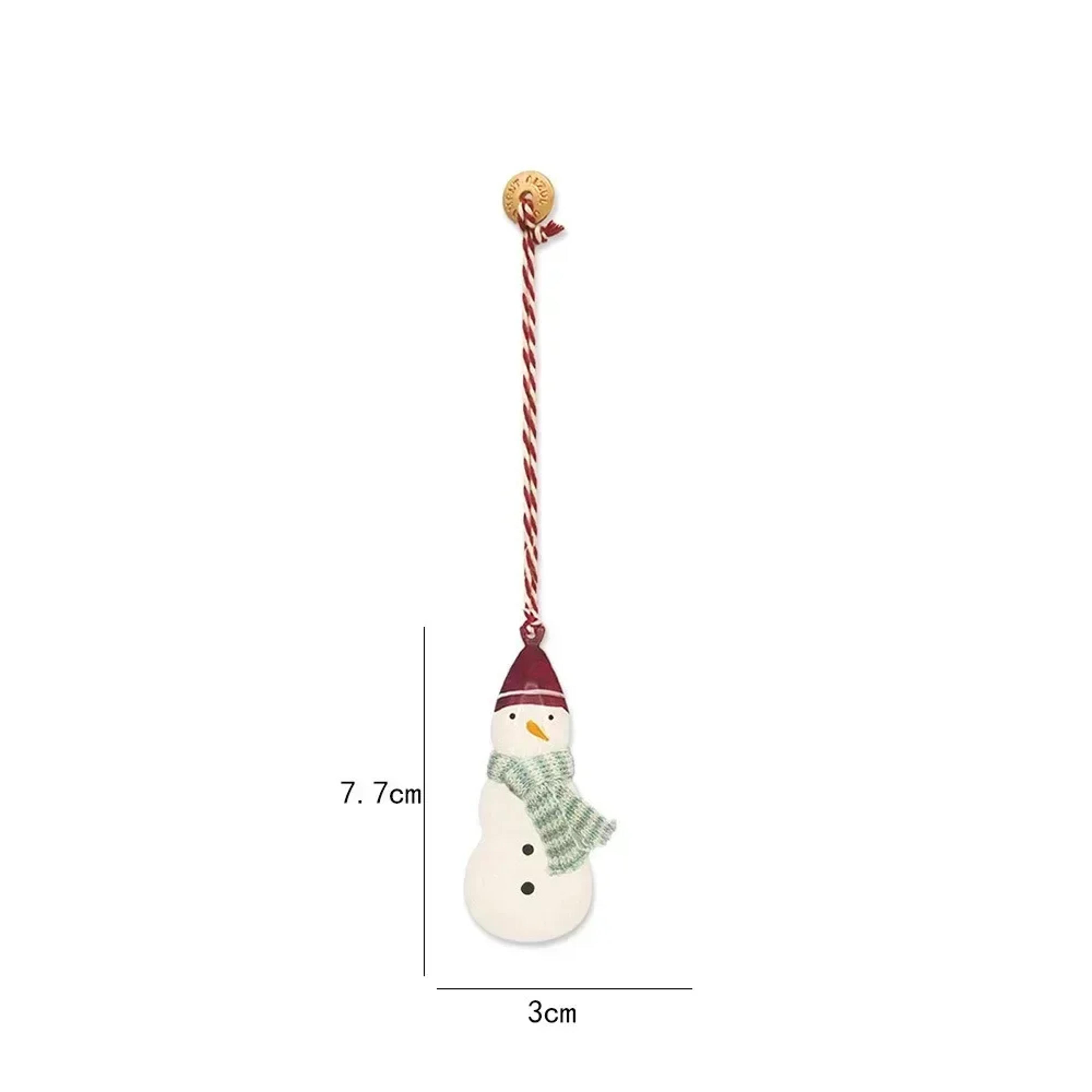Christmas Hanging Decoration Nordic Angel Cartoon Soldiers Ornaments Double Sided Iron Art Tree Dro 37