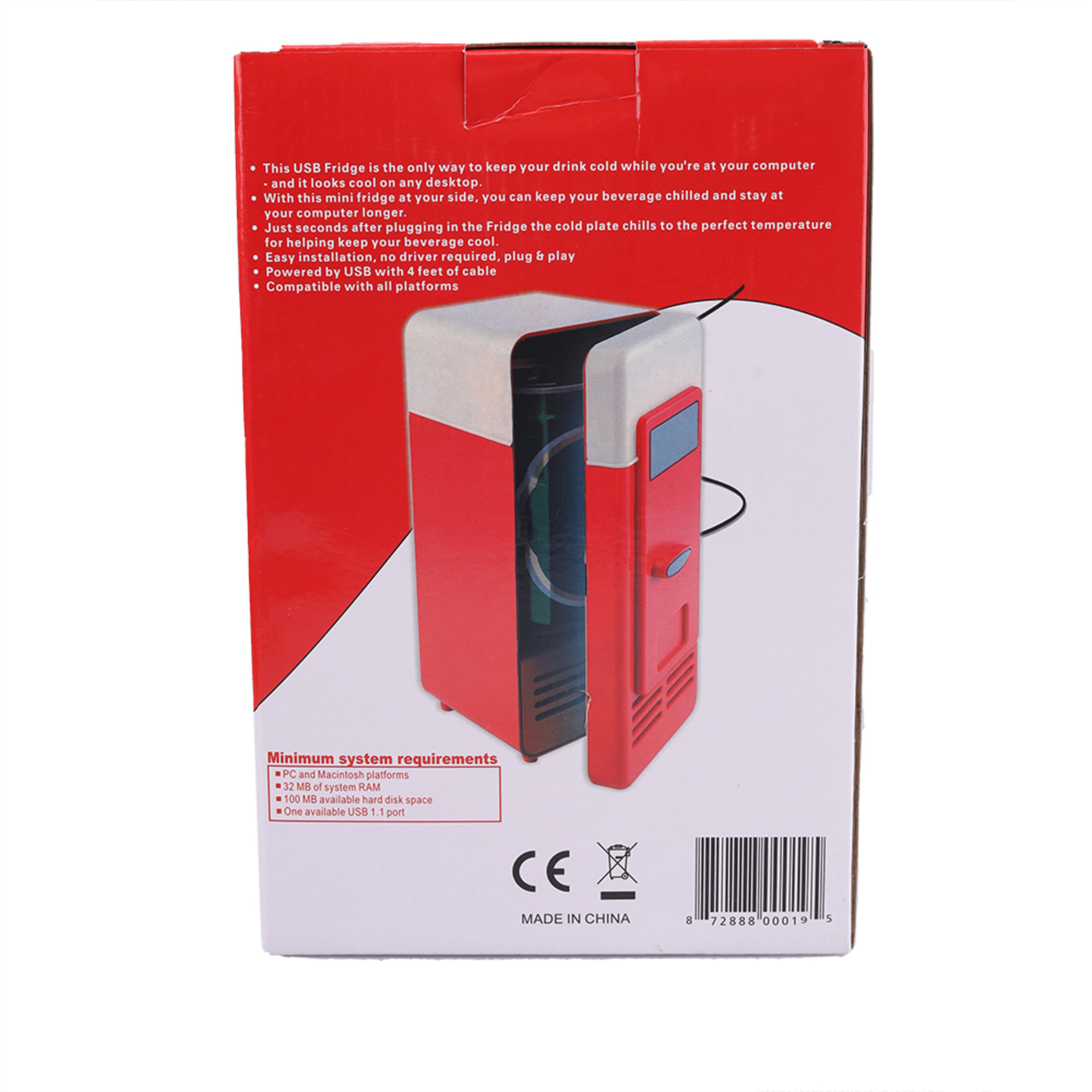 Portable USB Refrigerator Mini Beverage Cooler Drink Cans Warmer Laptop Car PC Cooler 4