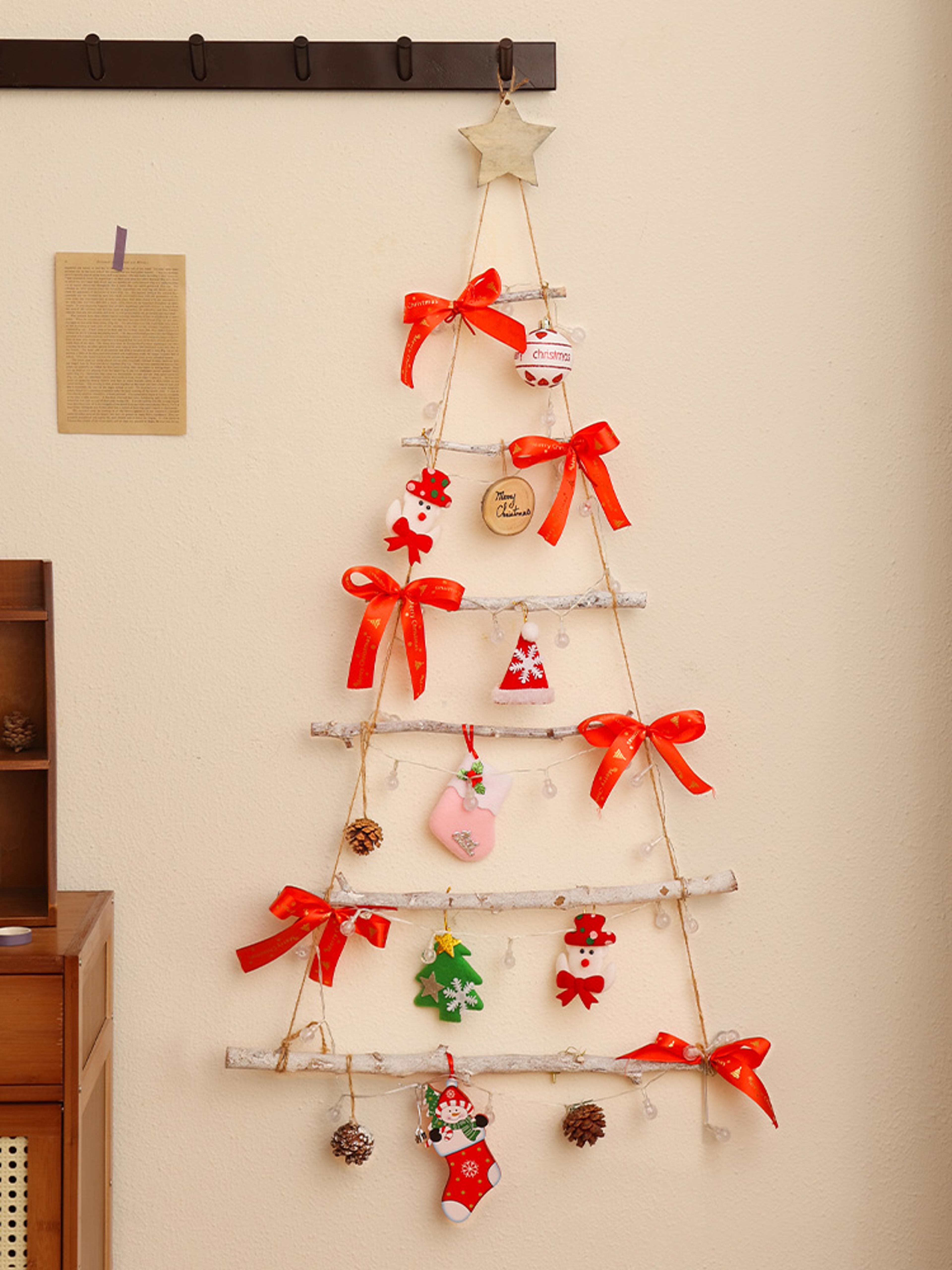 Wall Christmas Tree Decoration Luminous Pendant Foldable Christmas Tree 4