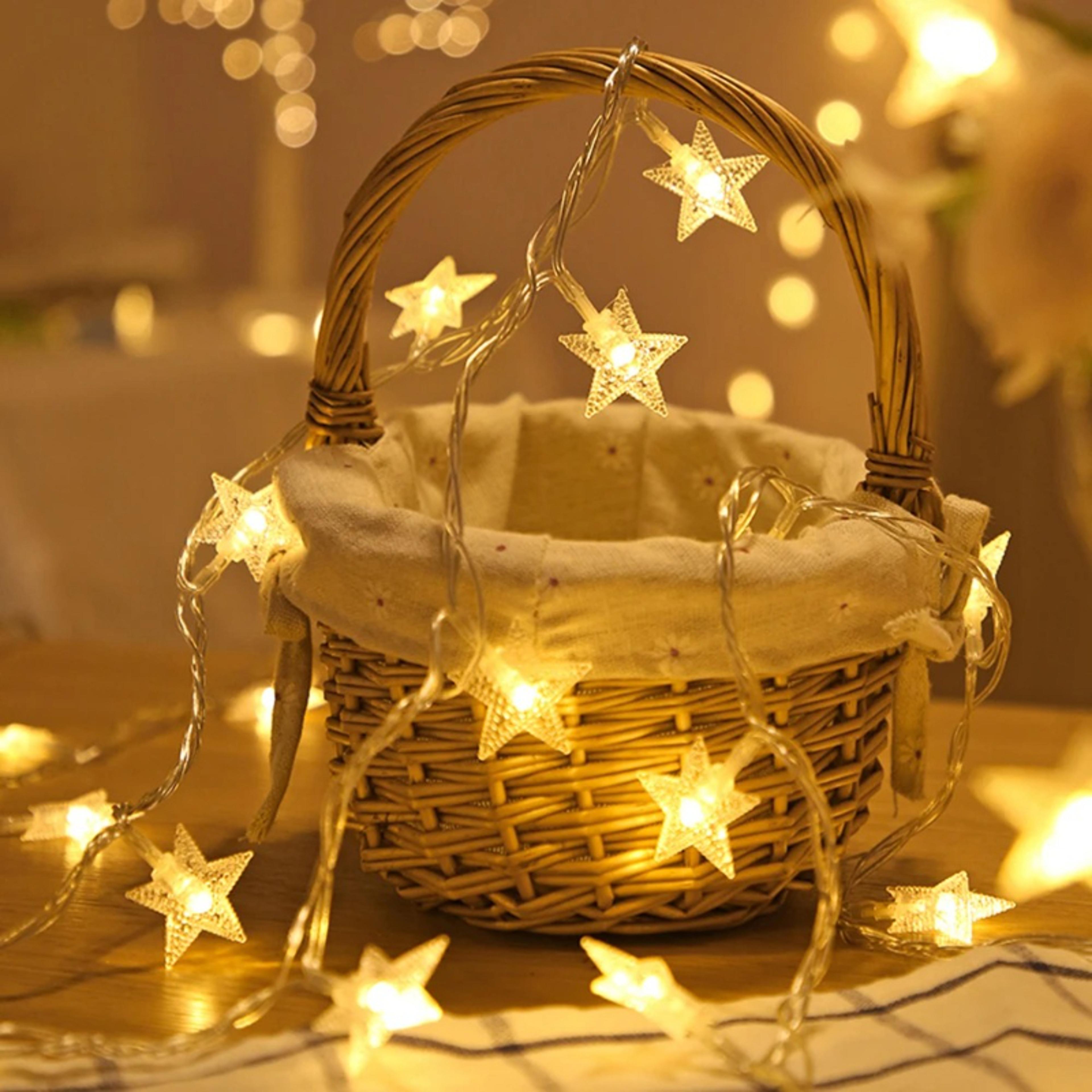 Outdoor LED String Lights Star Chain Bulb Fairy Lights For Home Garden Wedding Decor 2