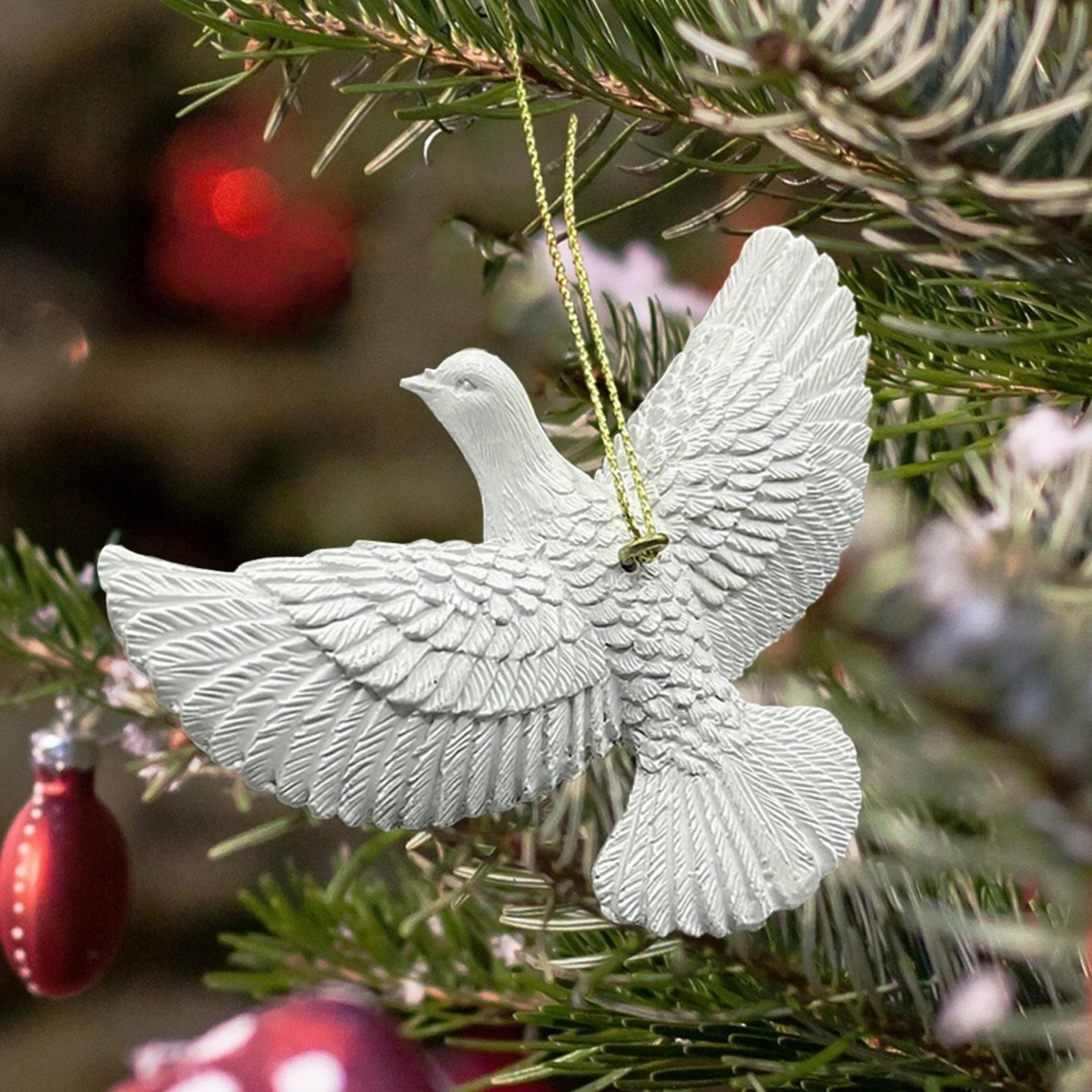 Style Friendship Doves Christmas Tree Ornament Resin Home Alone Best Gift For Someone Special 2