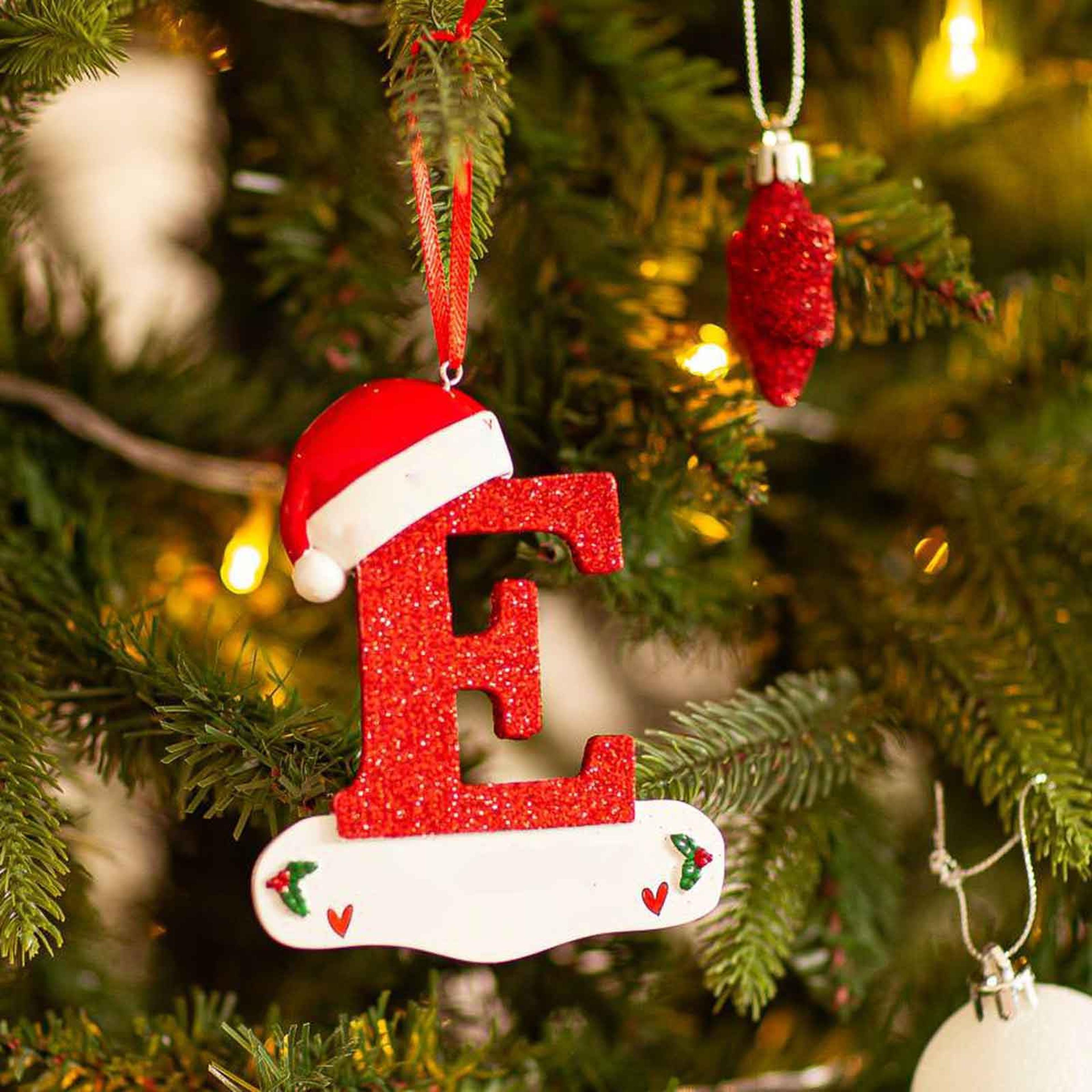 Christmas Tree Decoration Letter Pendant DIY Xmas Holiday Acrylic Ornament For Home Decor 11