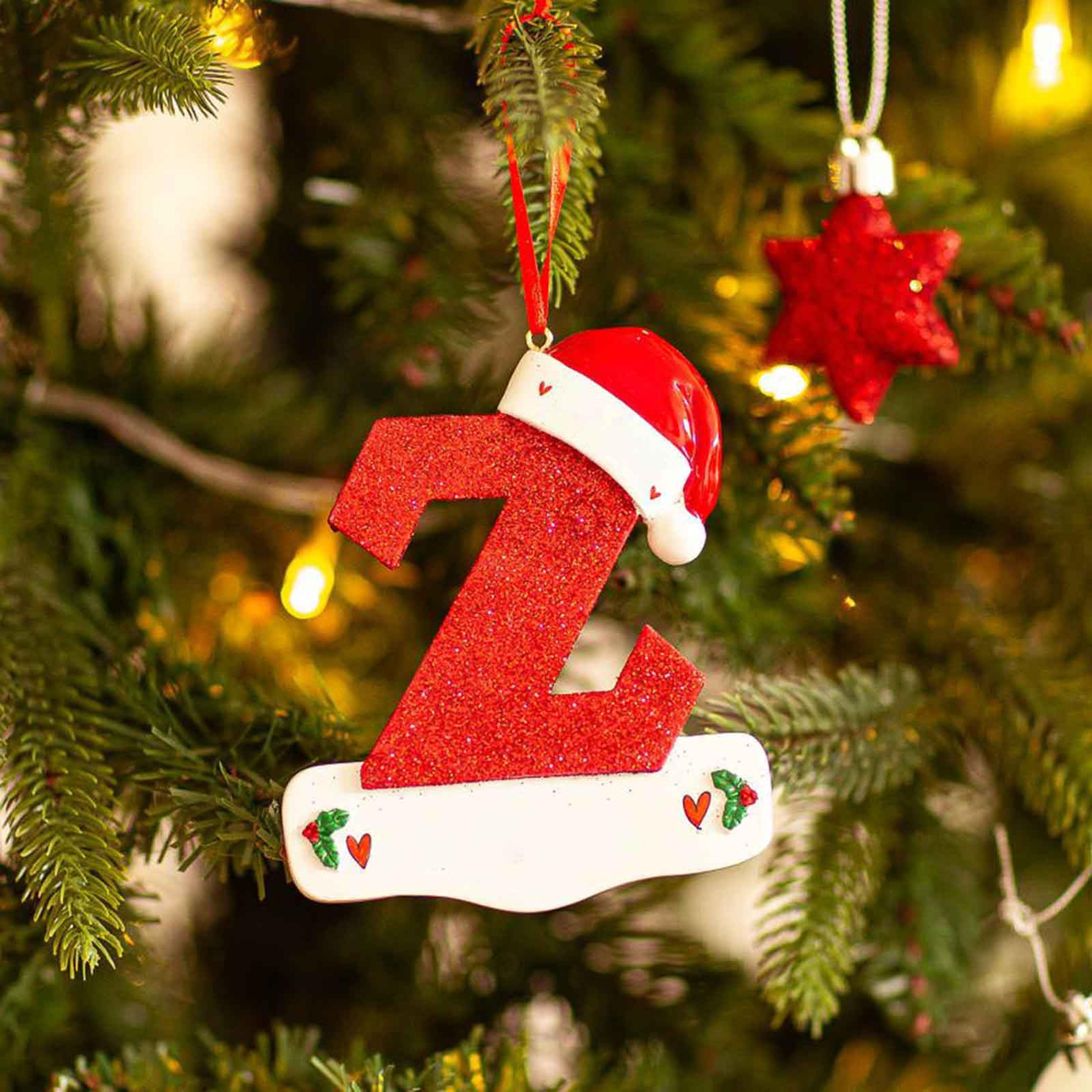 Christmas Tree Decoration Letter Pendant DIY Xmas Holiday Acrylic Ornament For Home Decor 27