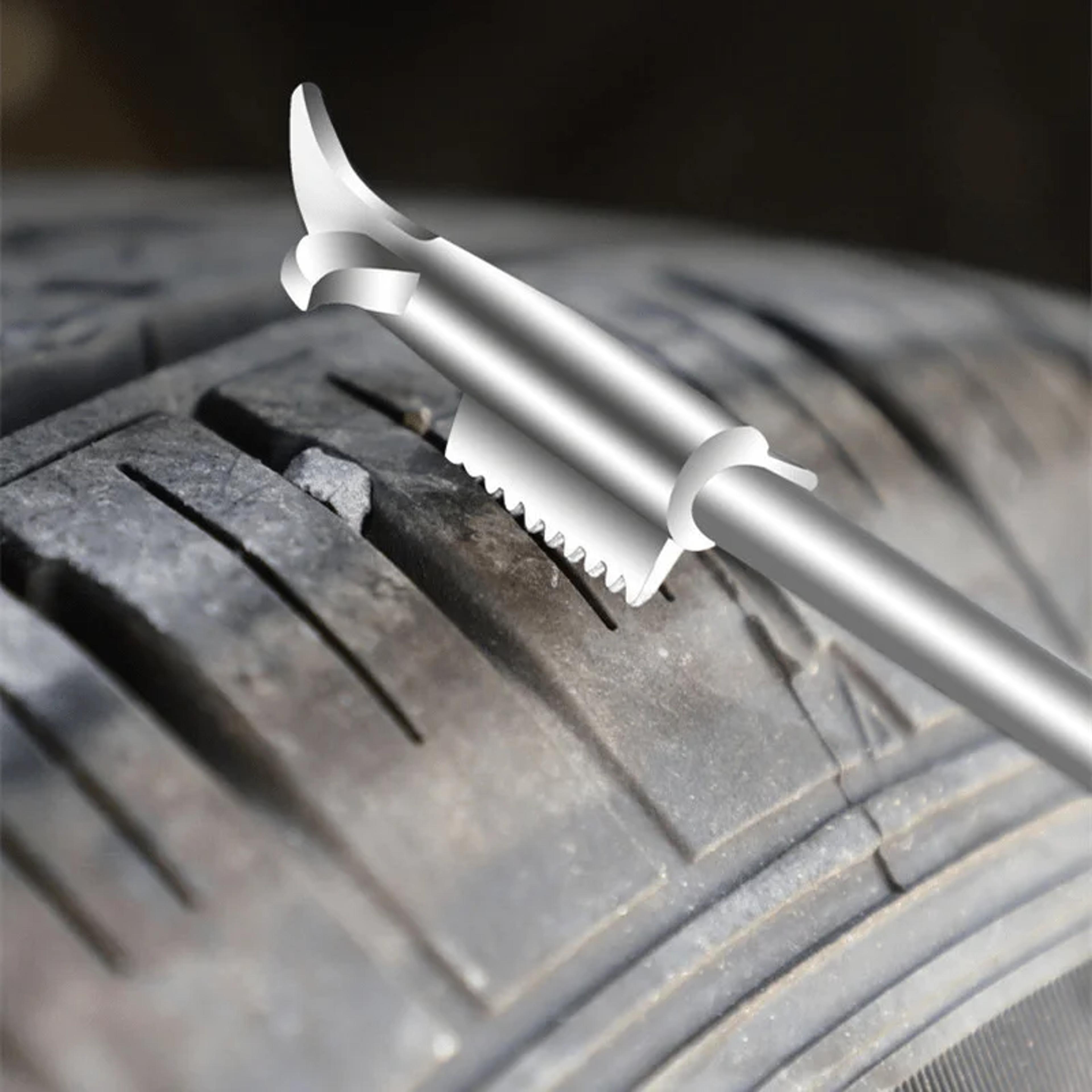car tire cleaning hook, stone tire gap buckle, tire pick stone tools, car tire buckle cleaning, tire repair accessories