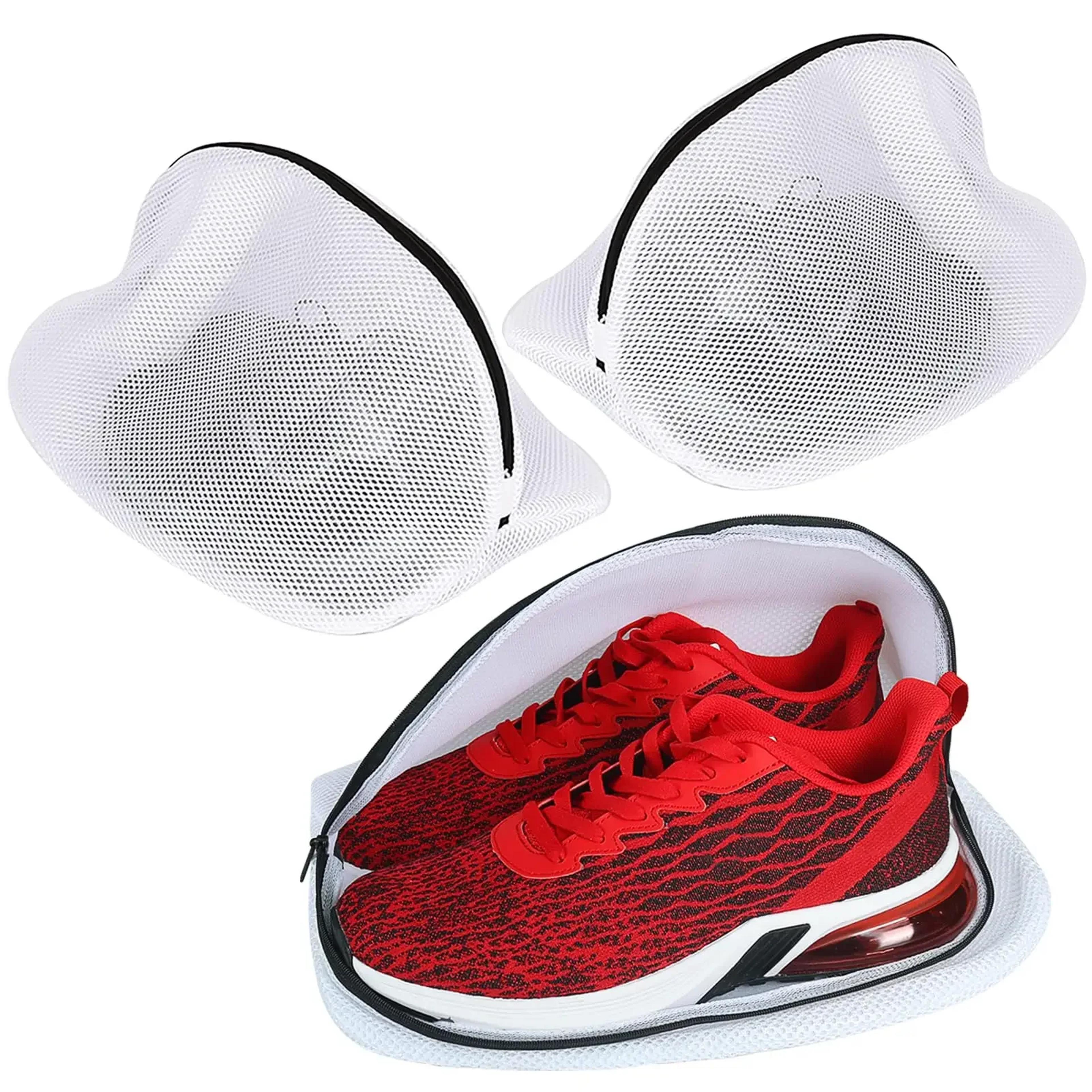 shoe washing bag, mesh shoe laundry bags with zip, storage bag for sneakers, running shoes, socks, bras organizer