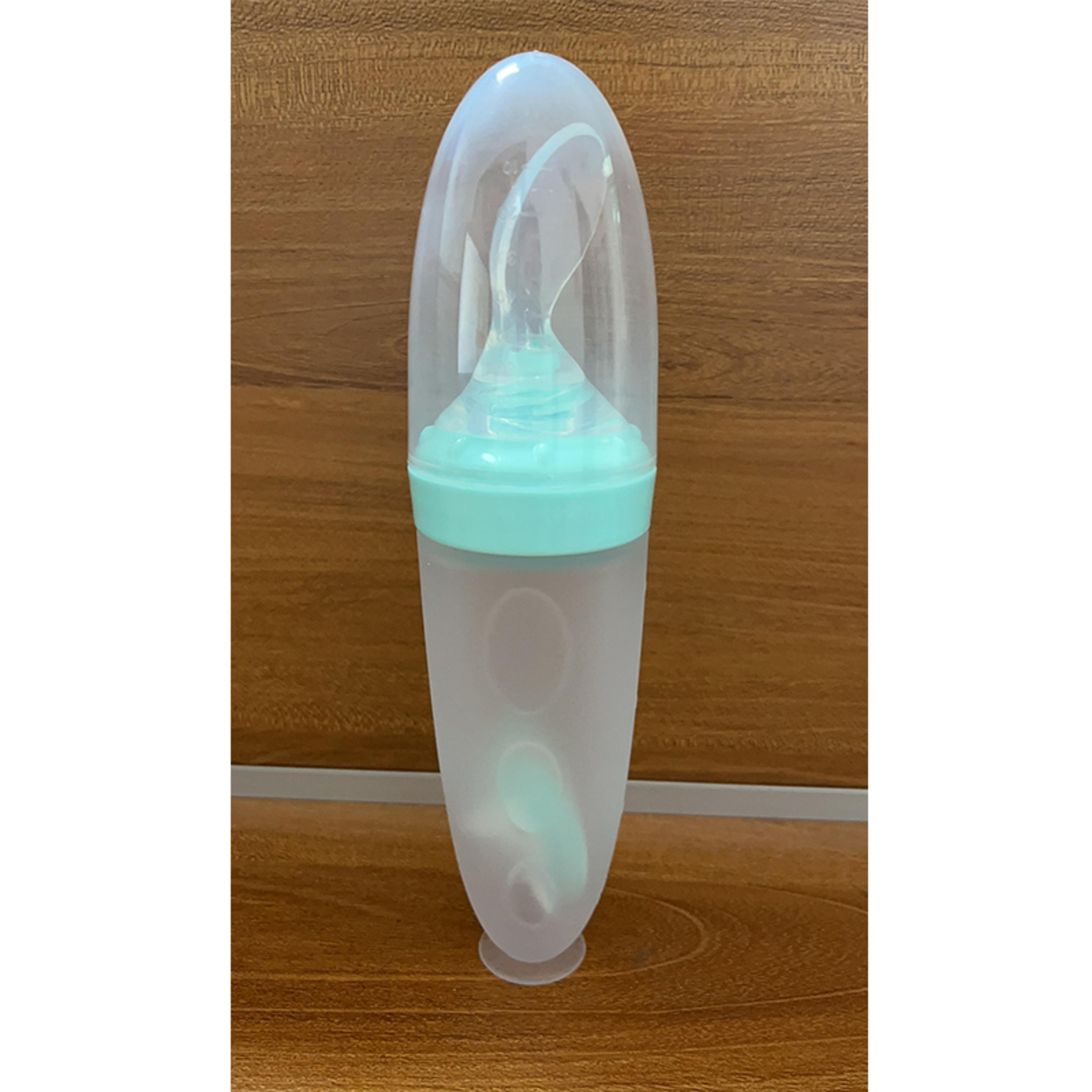 Depressible Silicone Bottle Feeding Safe Baby Feeding Spoon Squeeze Training Feeder For Toddlers 6