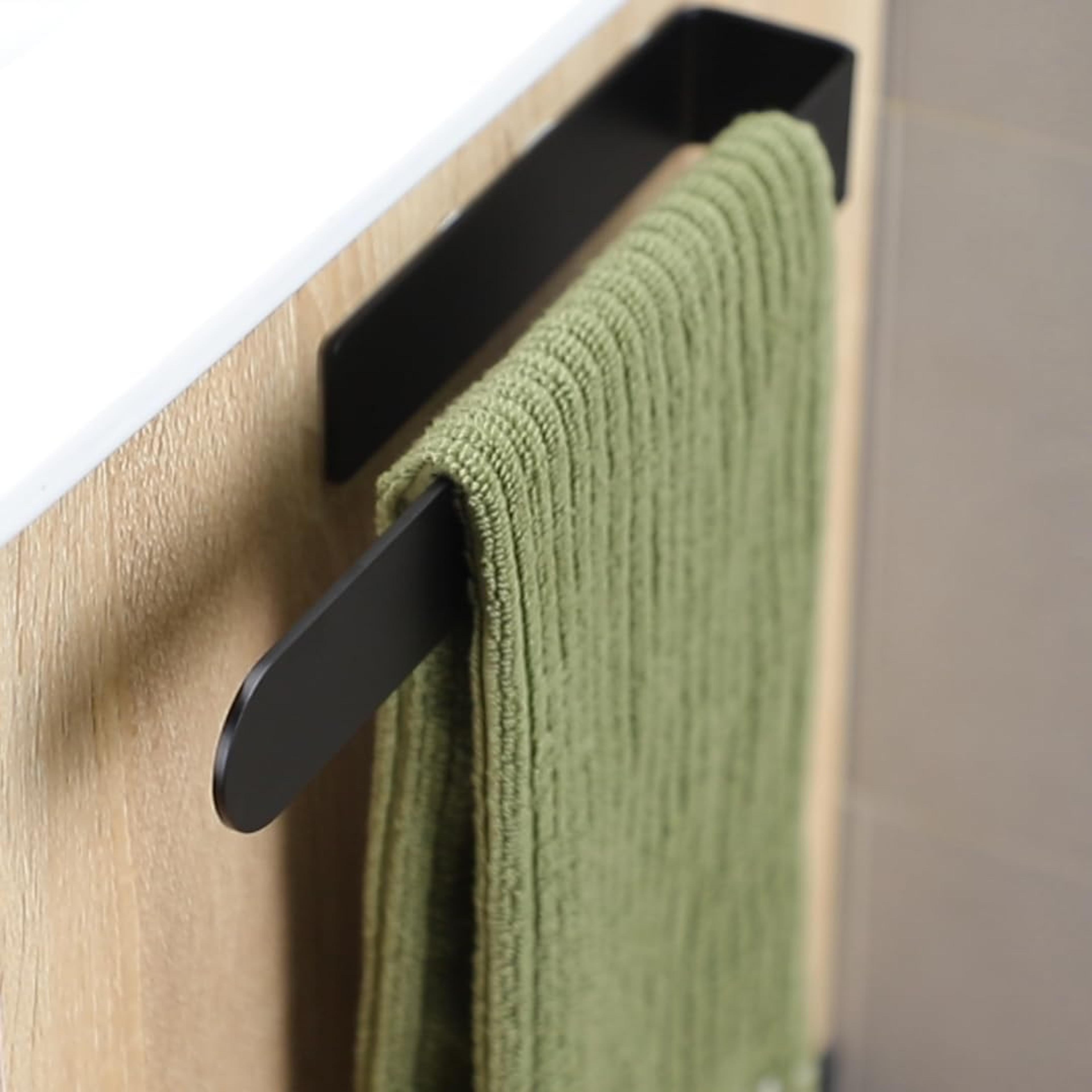 Nonpunched Towel Rack Selfadhesive Bathroom Organizer Kitchen Hand Towel Rack 0