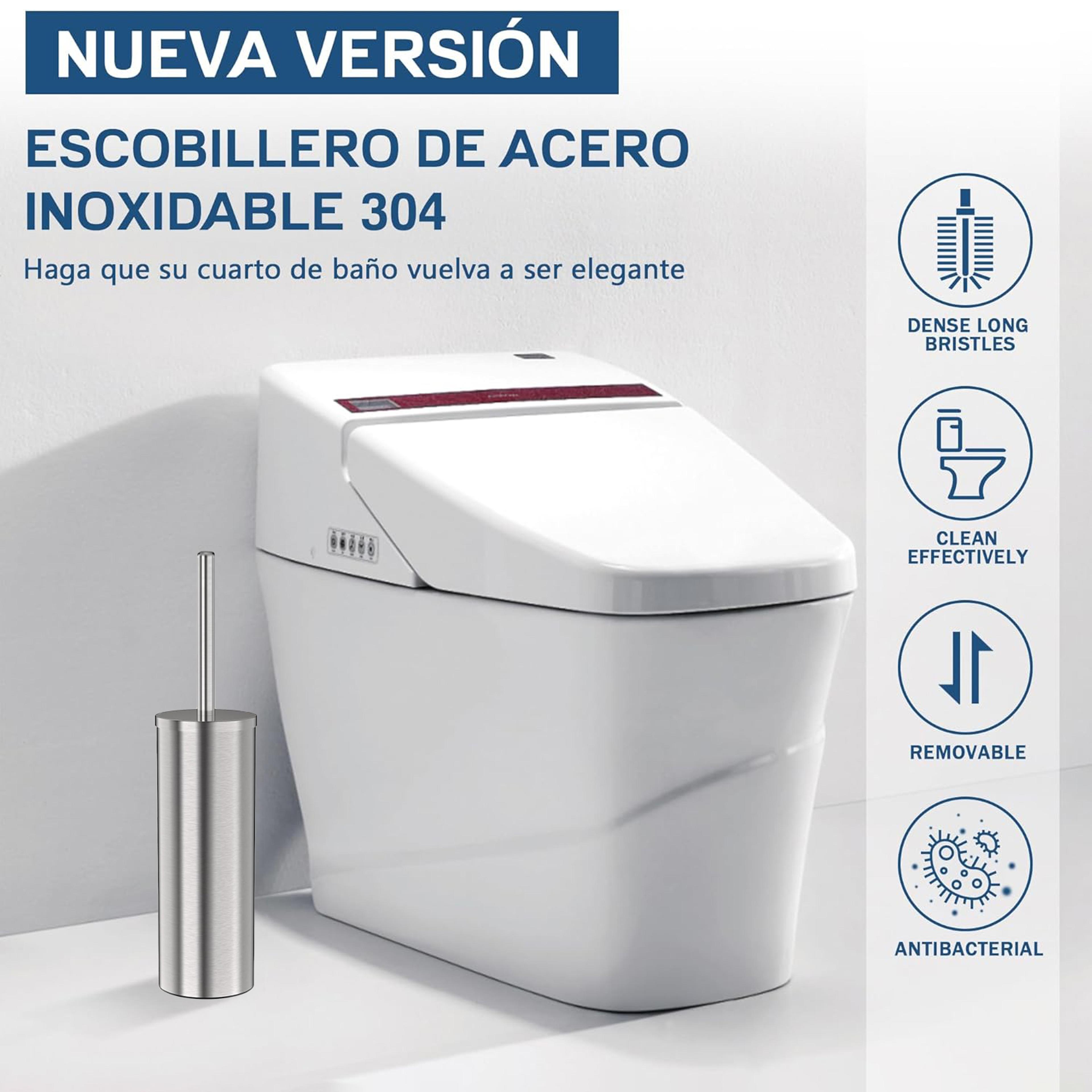Stainless Steel Toilet Bowl Brush And Holder Long Handle For Deep Cleaning And Bathroom Organizatio 6