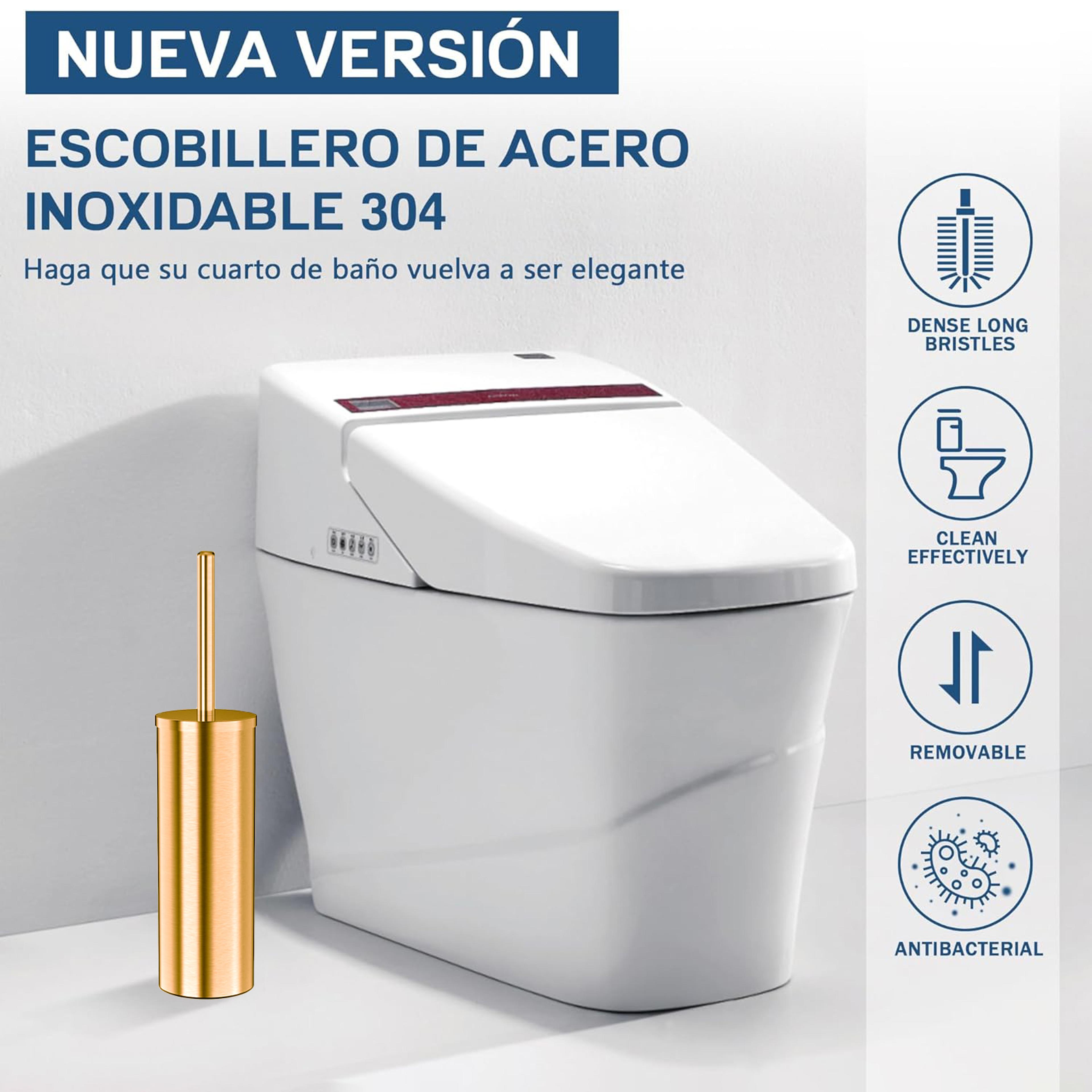Stainless Steel Toilet Bowl Brush And Holder Long Handle For Deep Cleaning And Bathroom Organizatio 7
