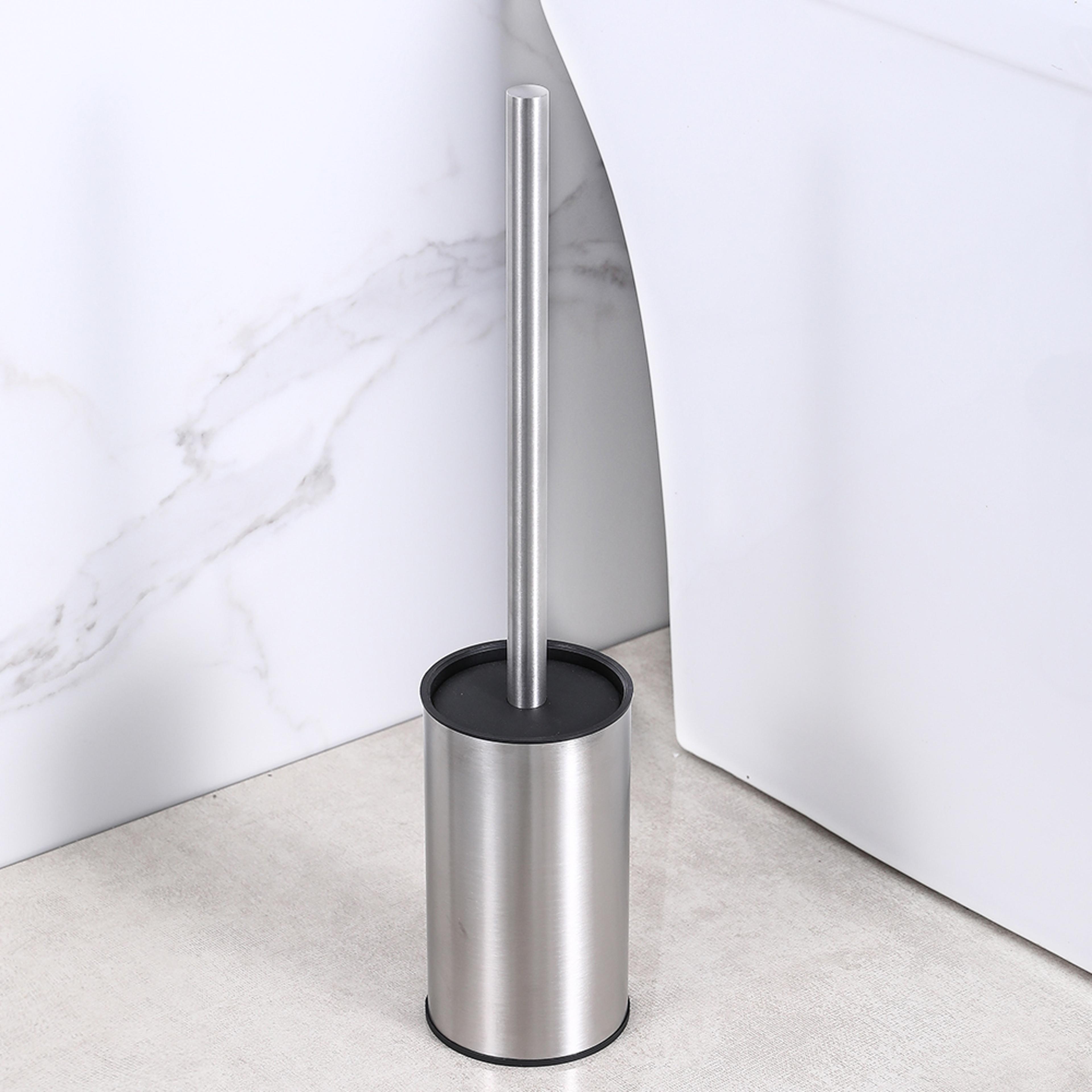 Vertical Matt Black Toilet Brush Holder Stainless Steel Cleaning Tool FloorStanding Toilet Brush Se 6