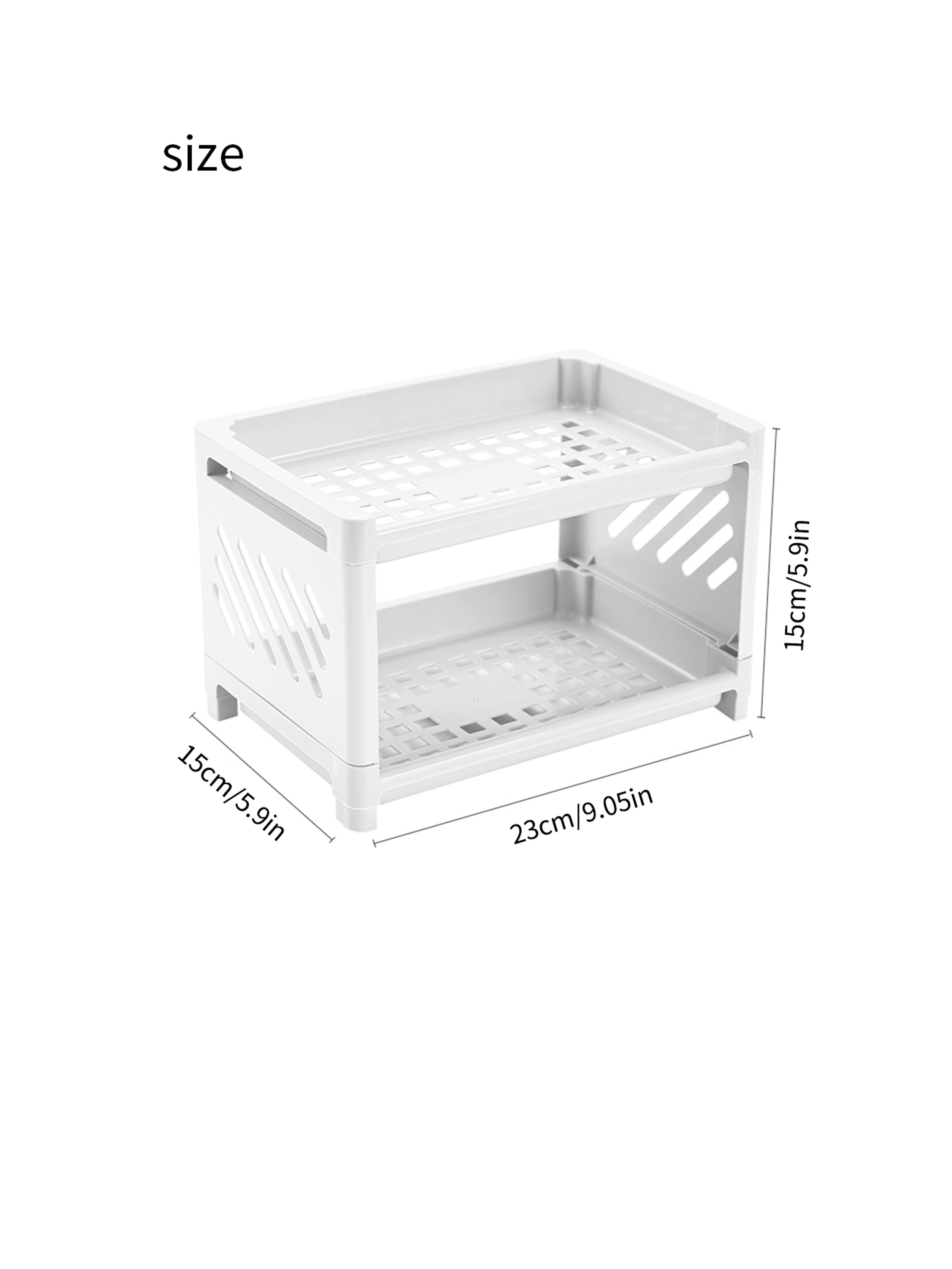 DoubleTriple Layered Desktop Storage Shelves For Office Stationery Cosmetics And Miscellaneous Item 6