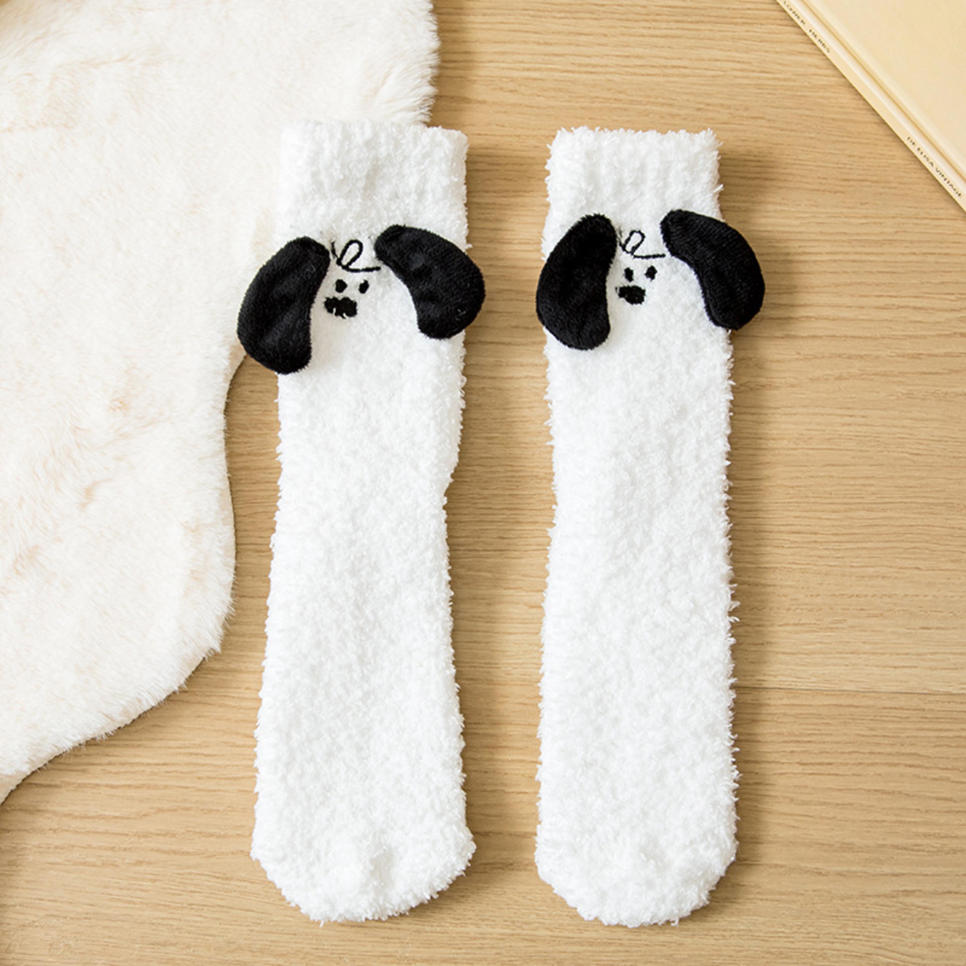 Kawaii Socks For Adults Sleeping Socks Winter Snow Slippers Maternity Leg Warmers Funny Carpet Sock 10