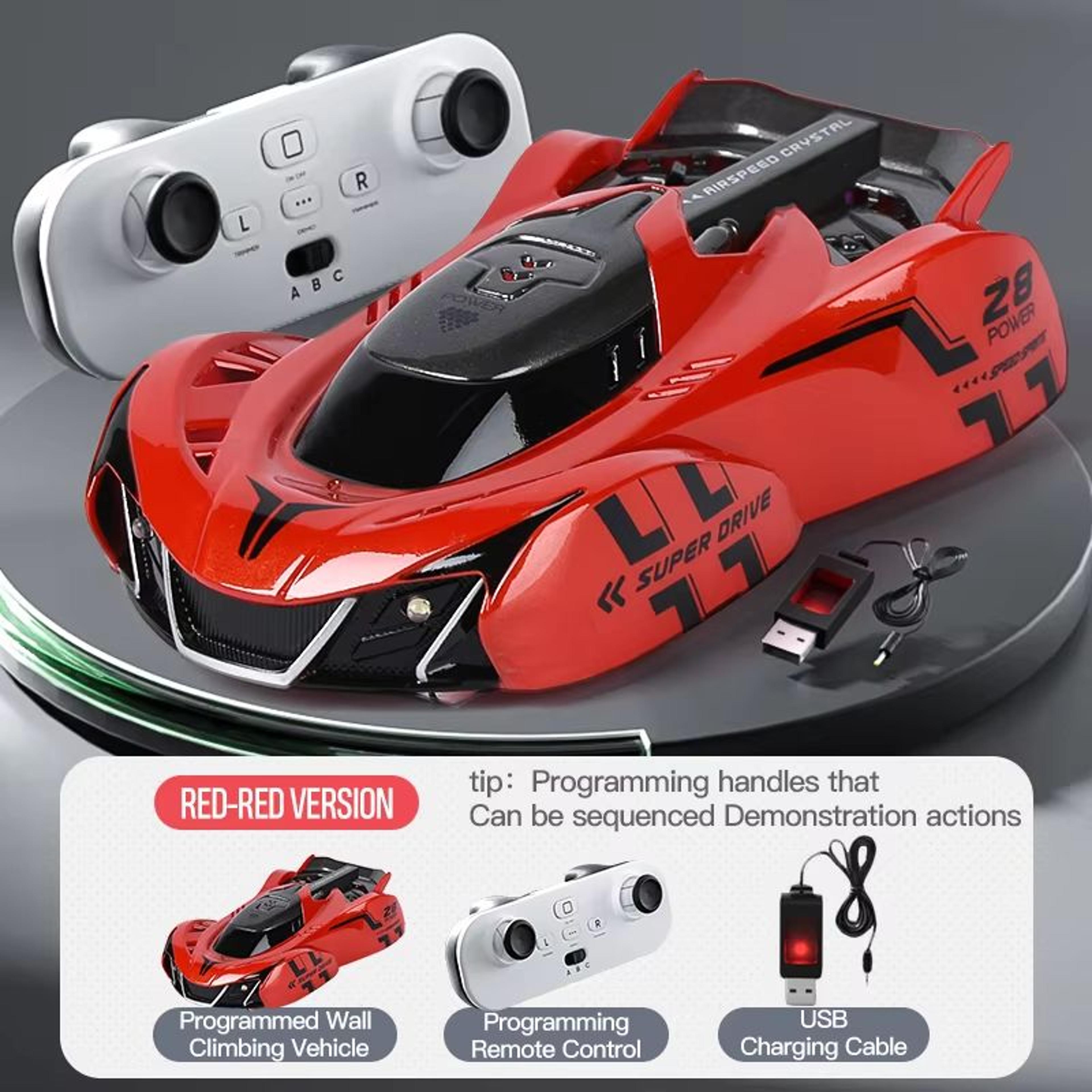 Light Chasing Wall Climbing Car Infrared Sensor Remote Control Toy Racing Car Four Wheel Drive For  10