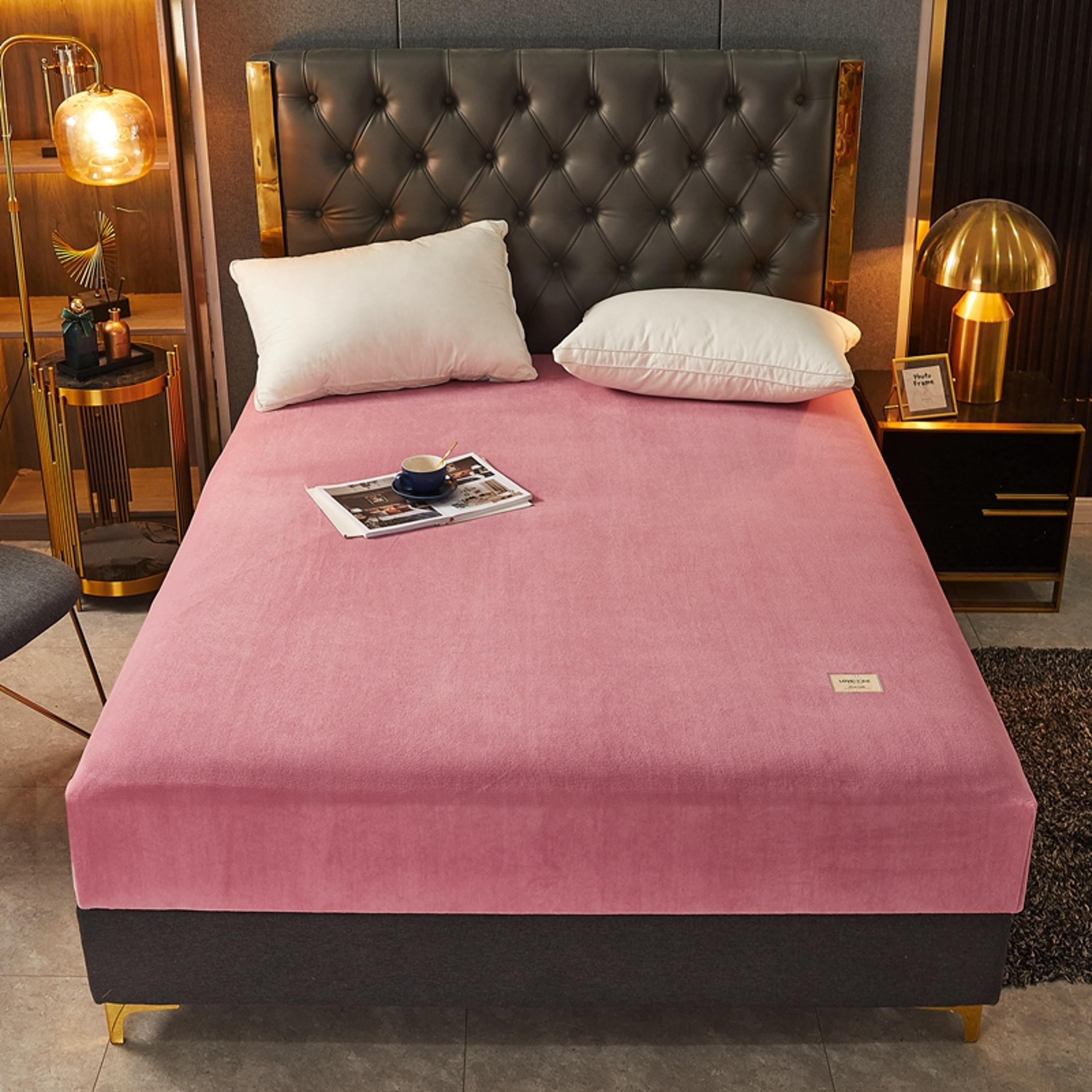 Soft Warm Velvet Fitted Sheet NonSlip Mattress Cover Adjustable Protector HighQuality Bed Sheet Wit 10
