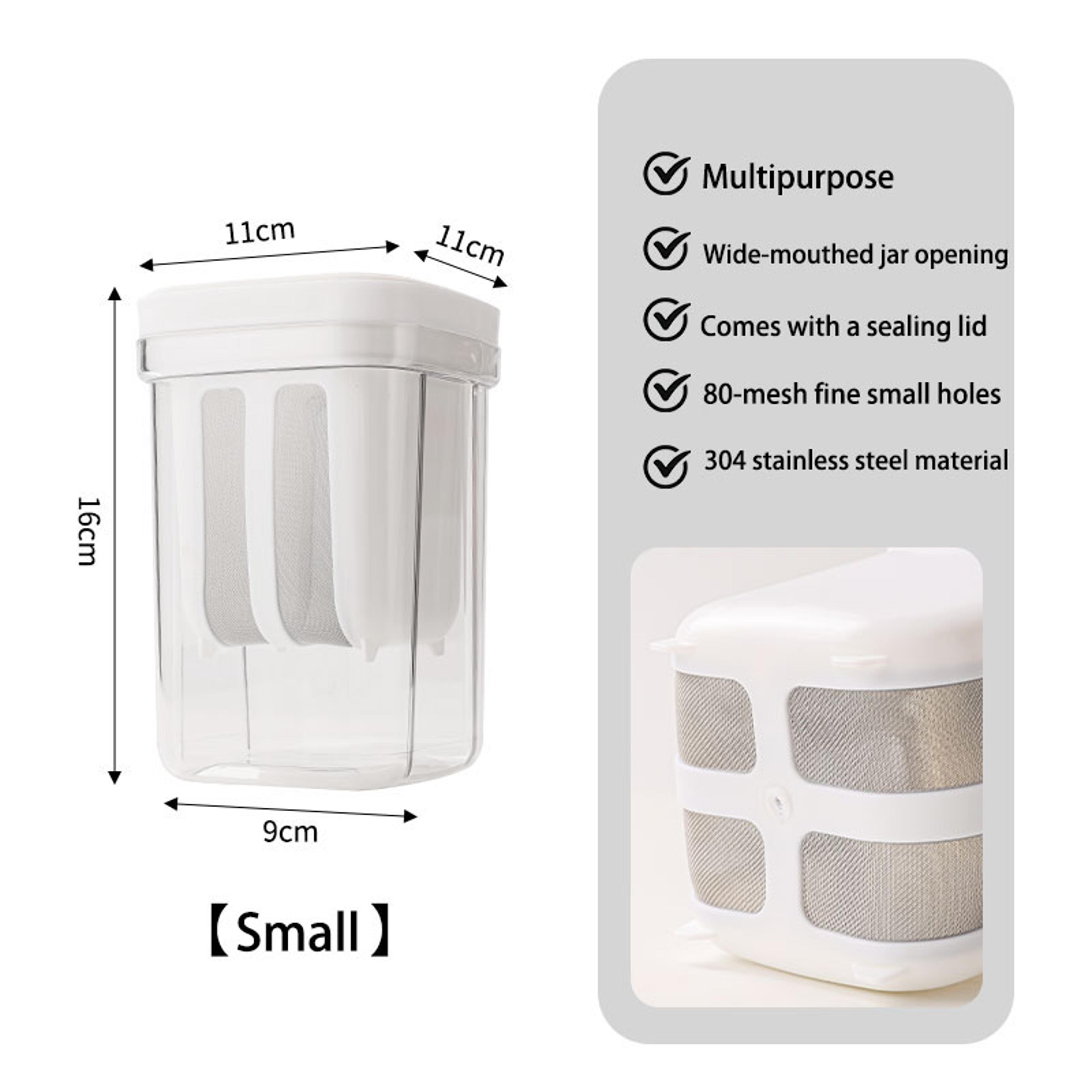 Yogurt Strainer Whey Separator Multifunctional Kitchen Sieve Tool Whole Grain Jar With Detachable S 6