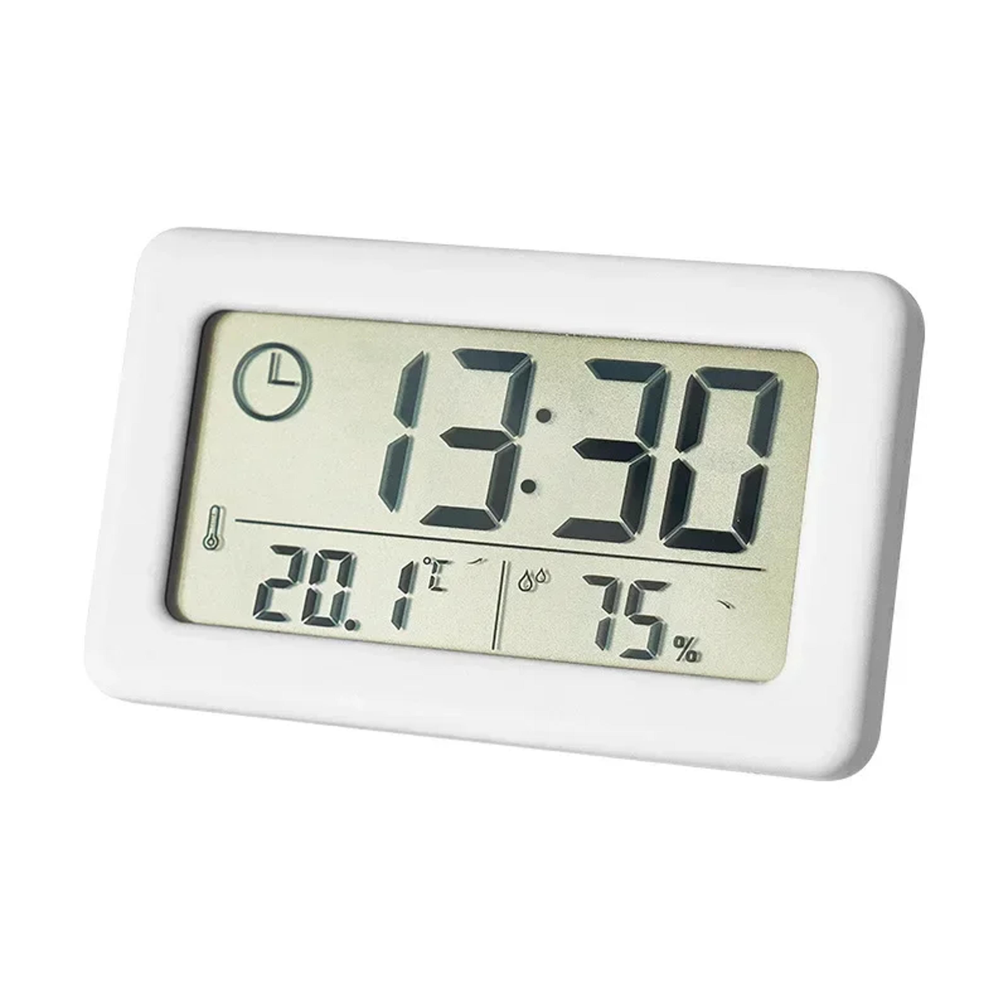 Mini Digital Clock With Temperature And Humidity Portable Desk Clock Electronics Thermometer Hygrom