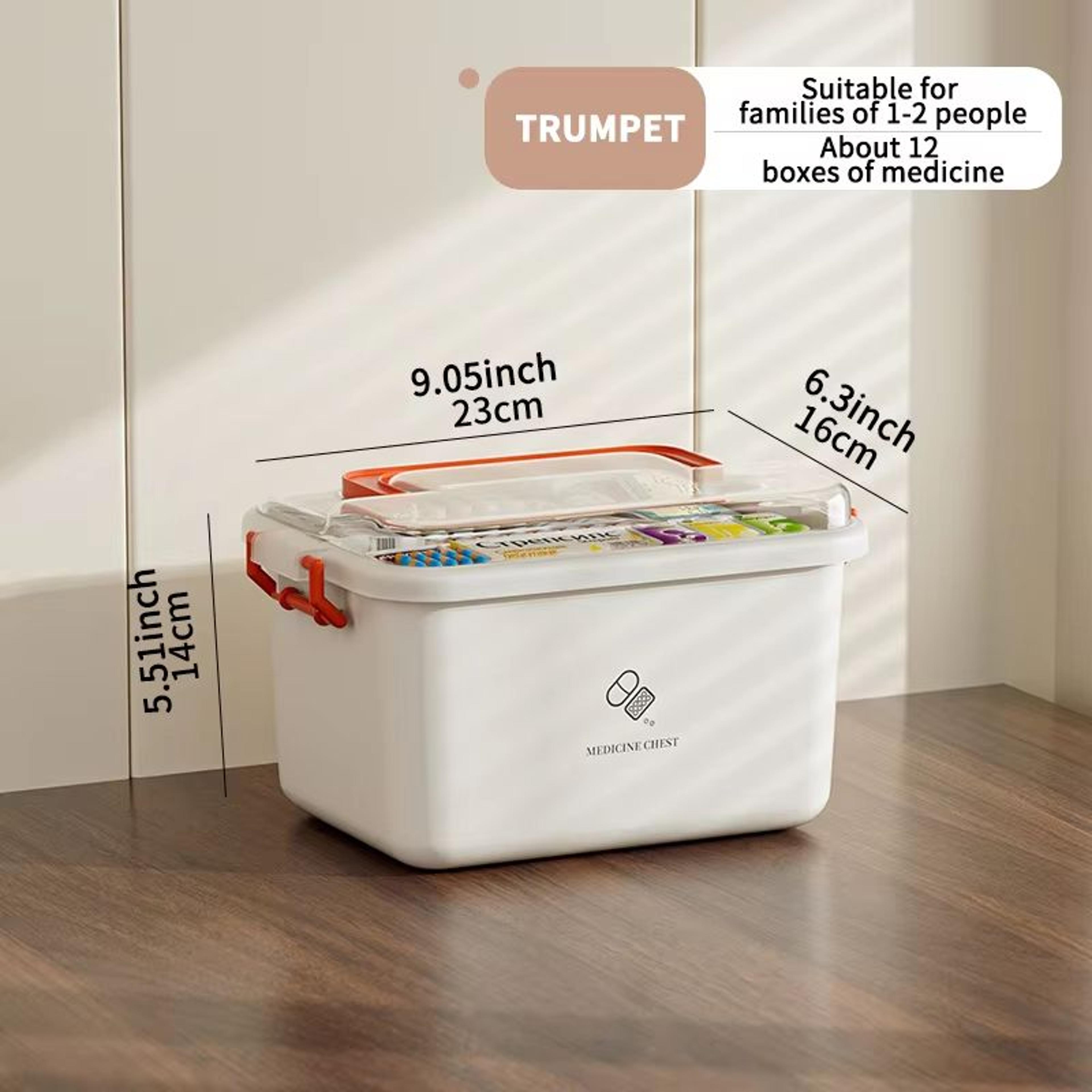 Large Capacity Medicine Box Portable First Aid Medical Kit Multilayer Drug Storage Case For Family  6