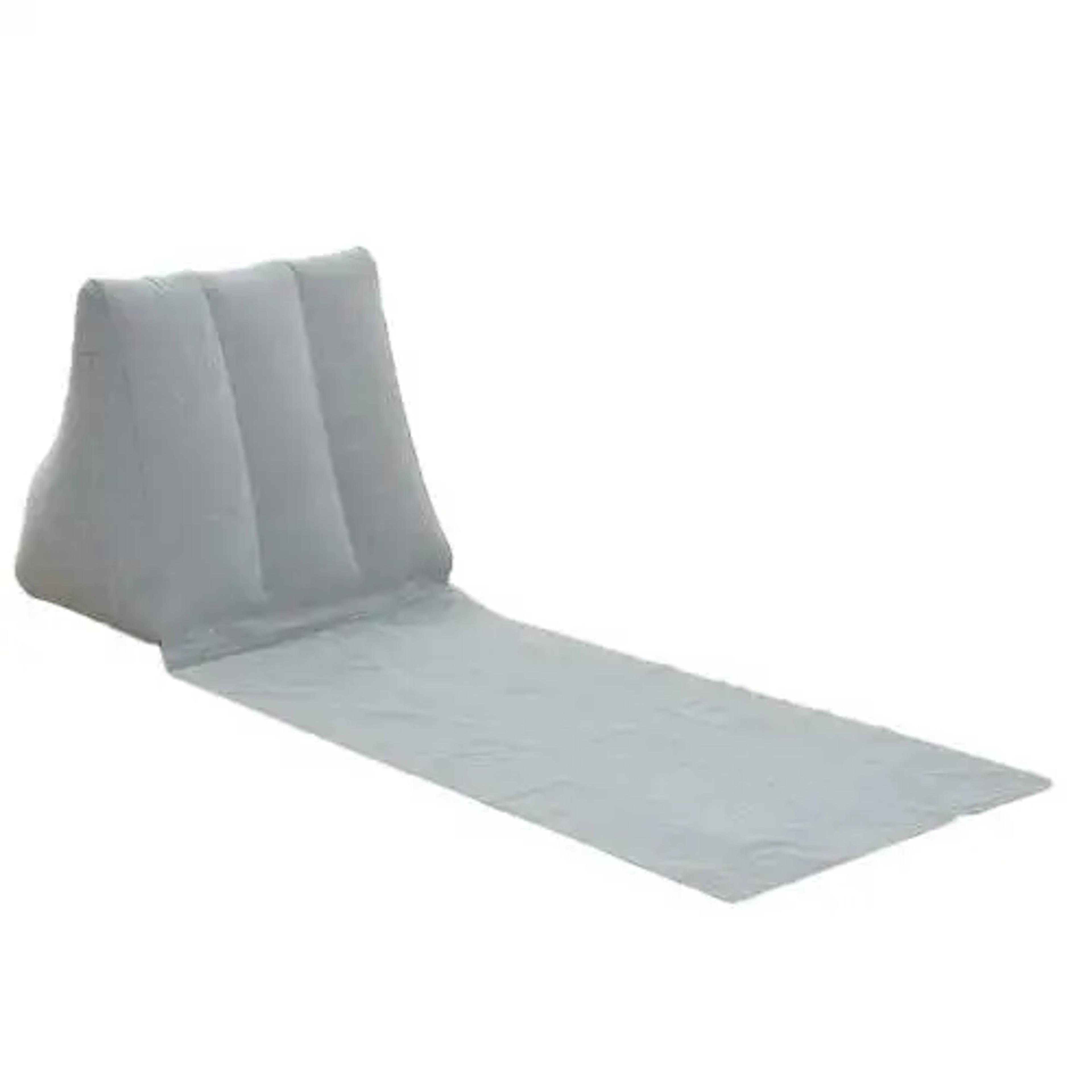 Inflatable Wedge Pillow With Mat PVC Flocking Travel Back Support Triangle Cushion Beach Pillow 5
