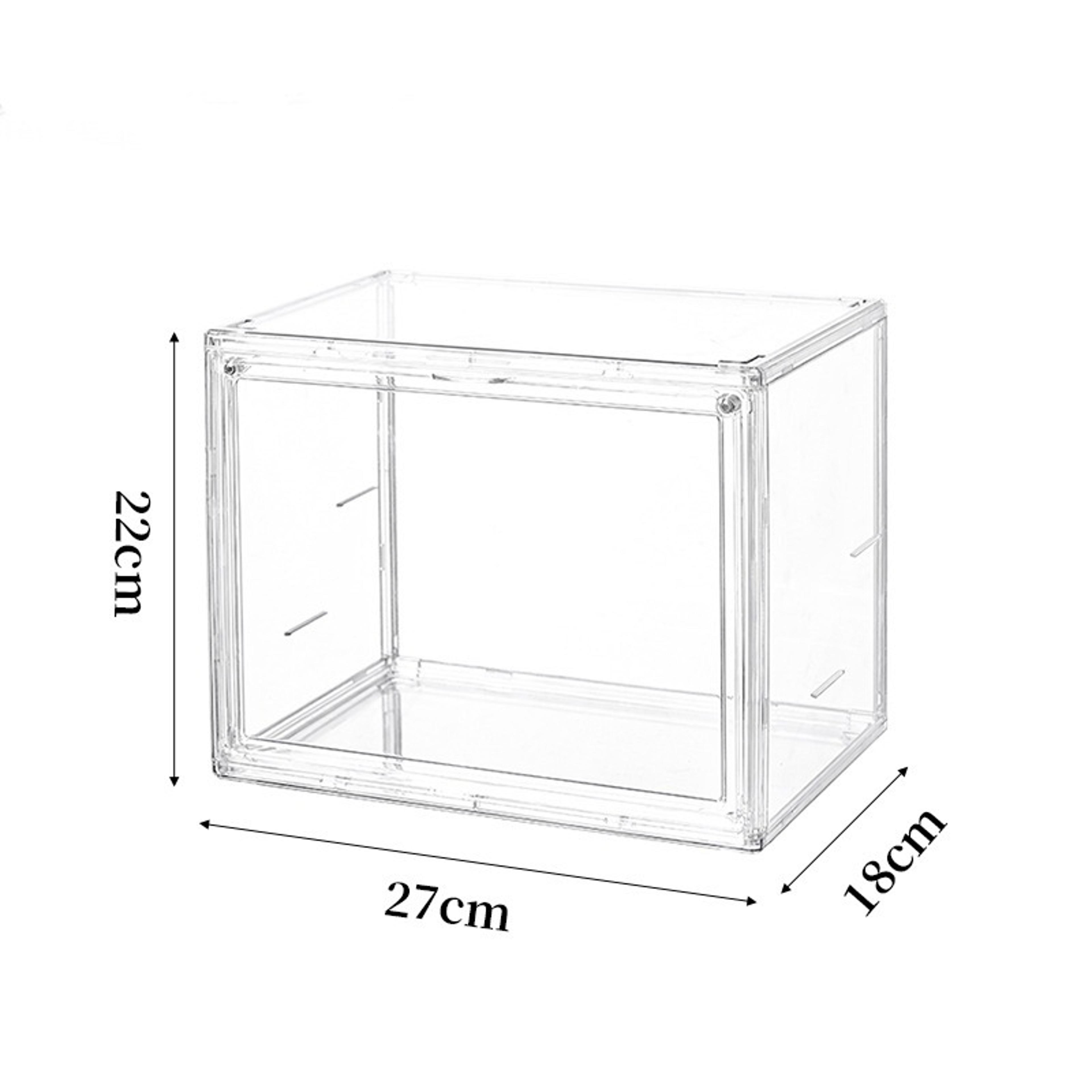 Transparent Bookshelf Storage Box Large Capacity Acrylic Display Cabinet Dustproof CD Album Magazin 6