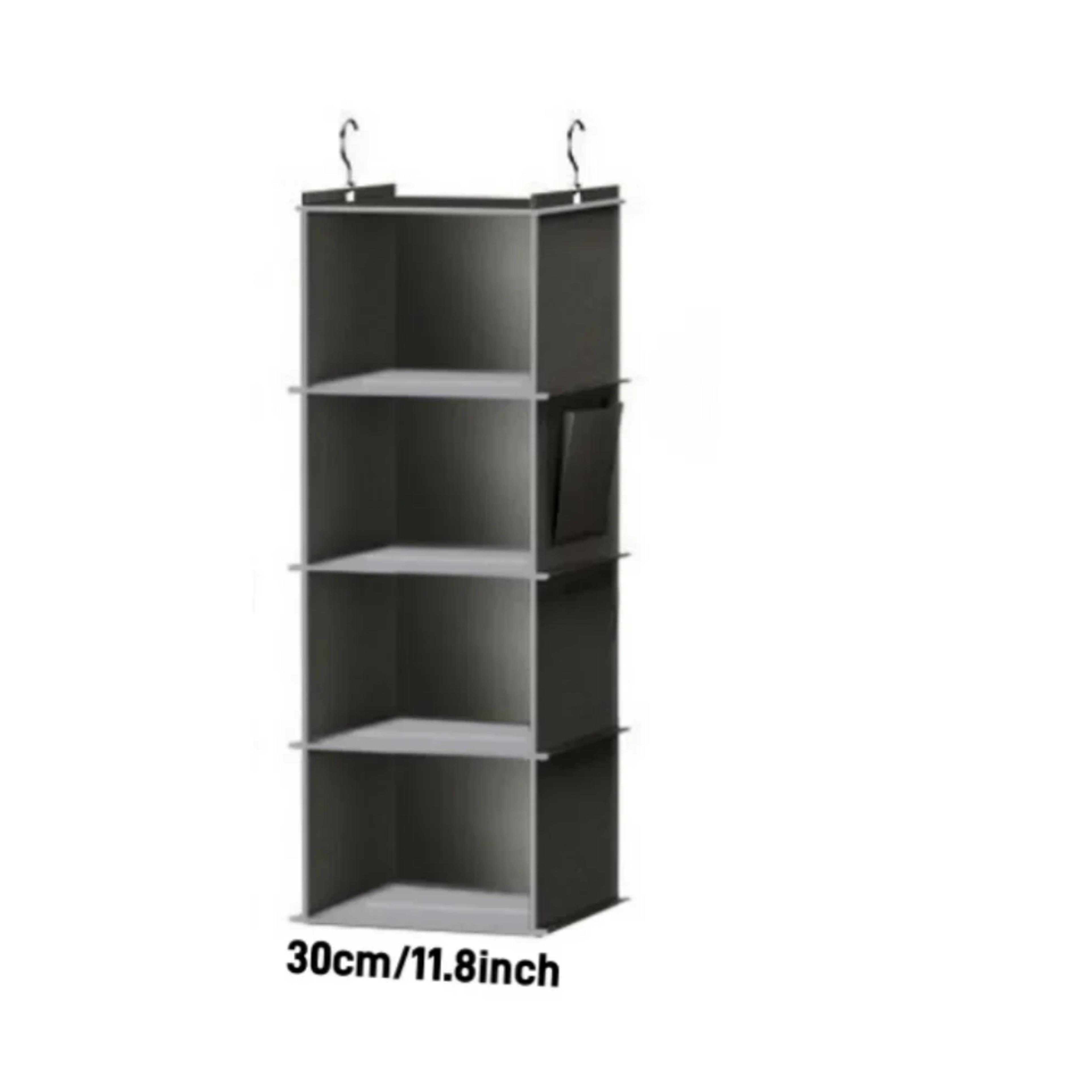 Foldable Shelf Hanging Closet Organizer And Storage Closet Hanging Storage Shelves With Hooks Shoe  7