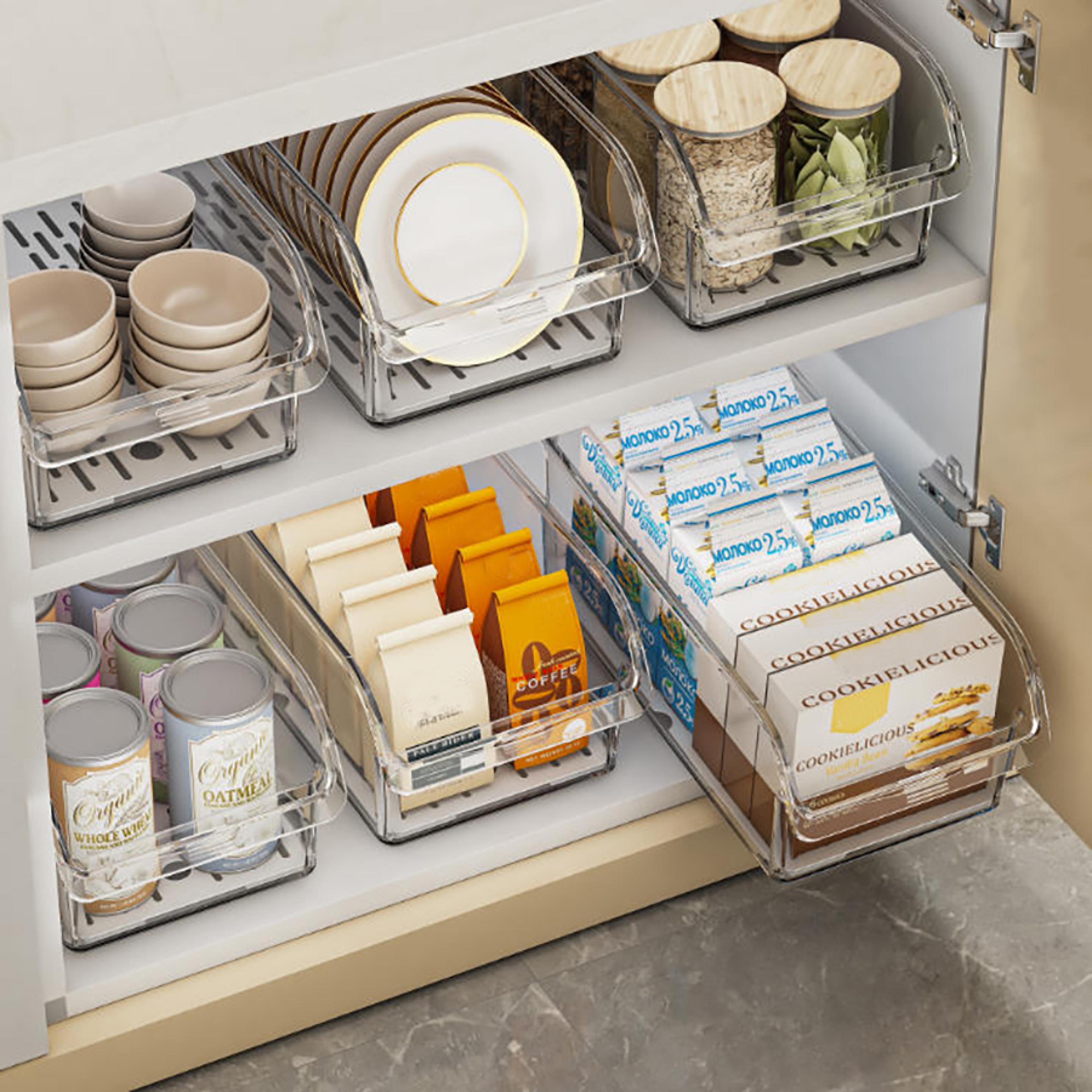Clear Fridge Organizer Bins Refrigerator Organizer For Food Vegetables Drinks Fridge Storage Contai 0