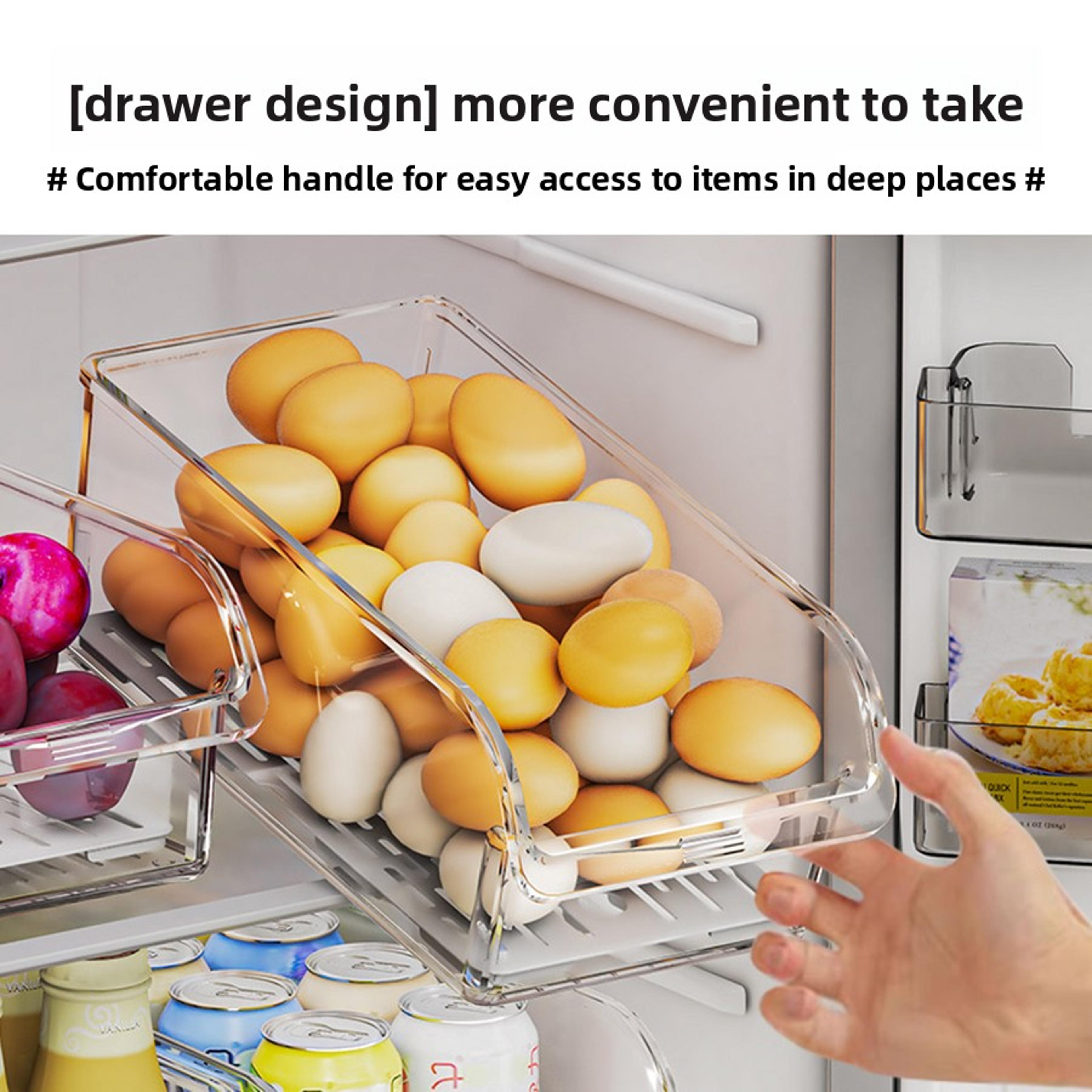 Clear Fridge Organizer Bins Refrigerator Organizer For Food Vegetables Drinks Fridge Storage Contai 4