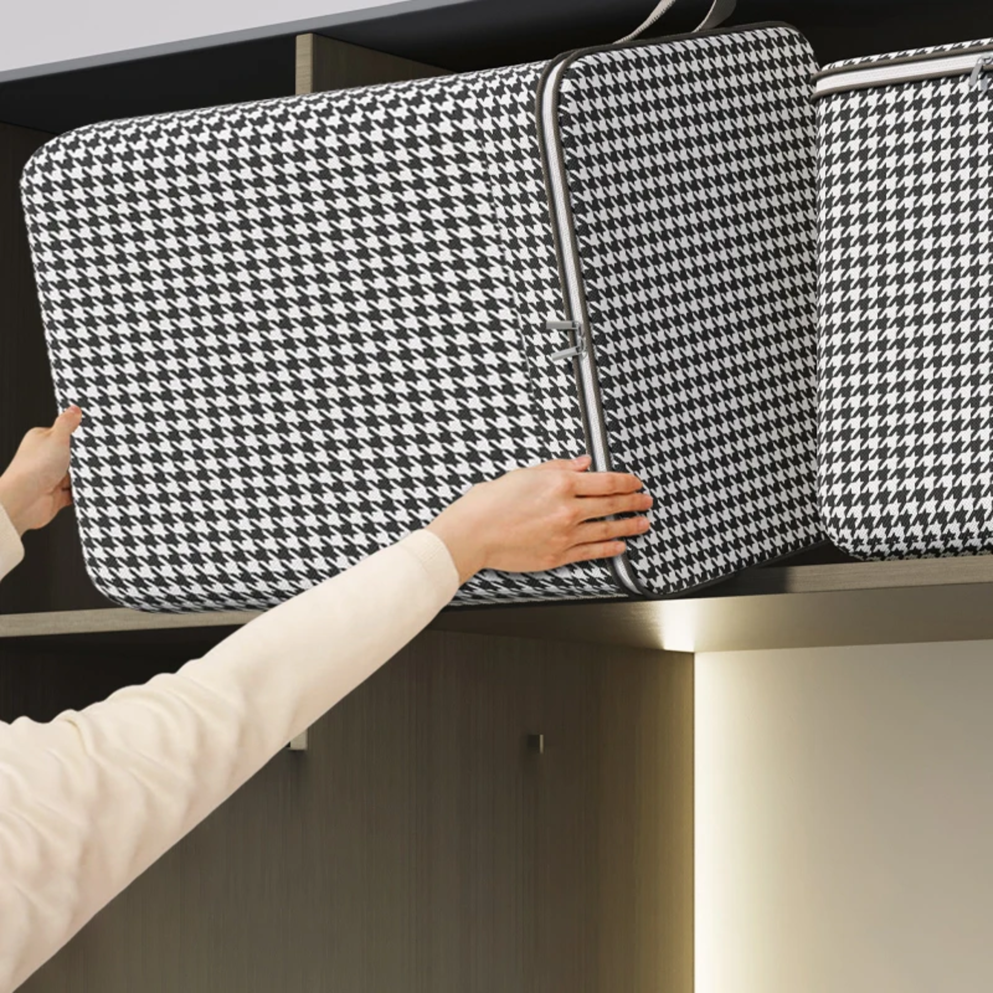 Quilt Storage Box Dustproof Organizers NonWoven Wardrobe Space Saving Bag HouseMoving Bedding Box T 2