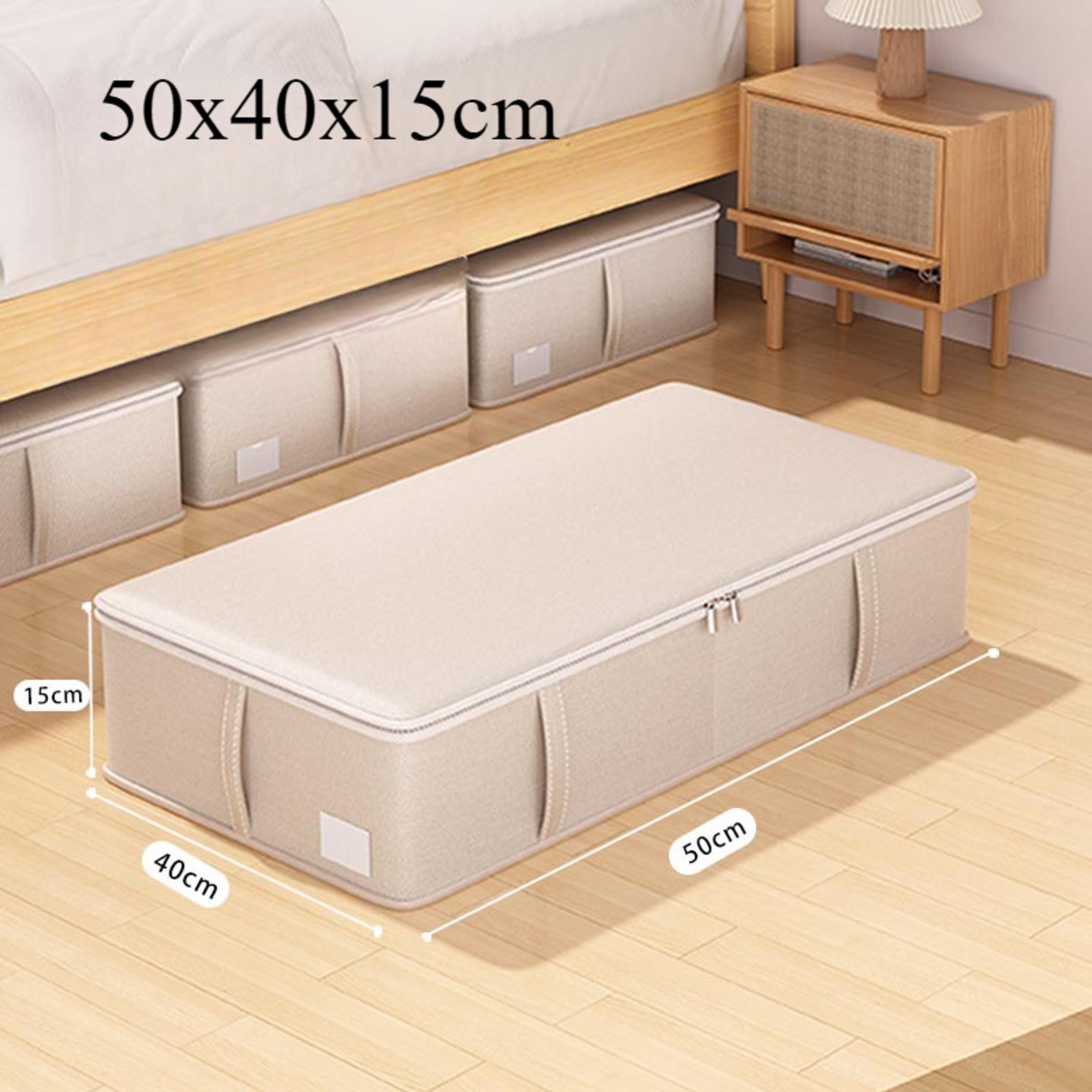 Oxford Fabric Board Underbed Storage Box Flat Drawer Design For Seasonal Clothes And Blankets Home