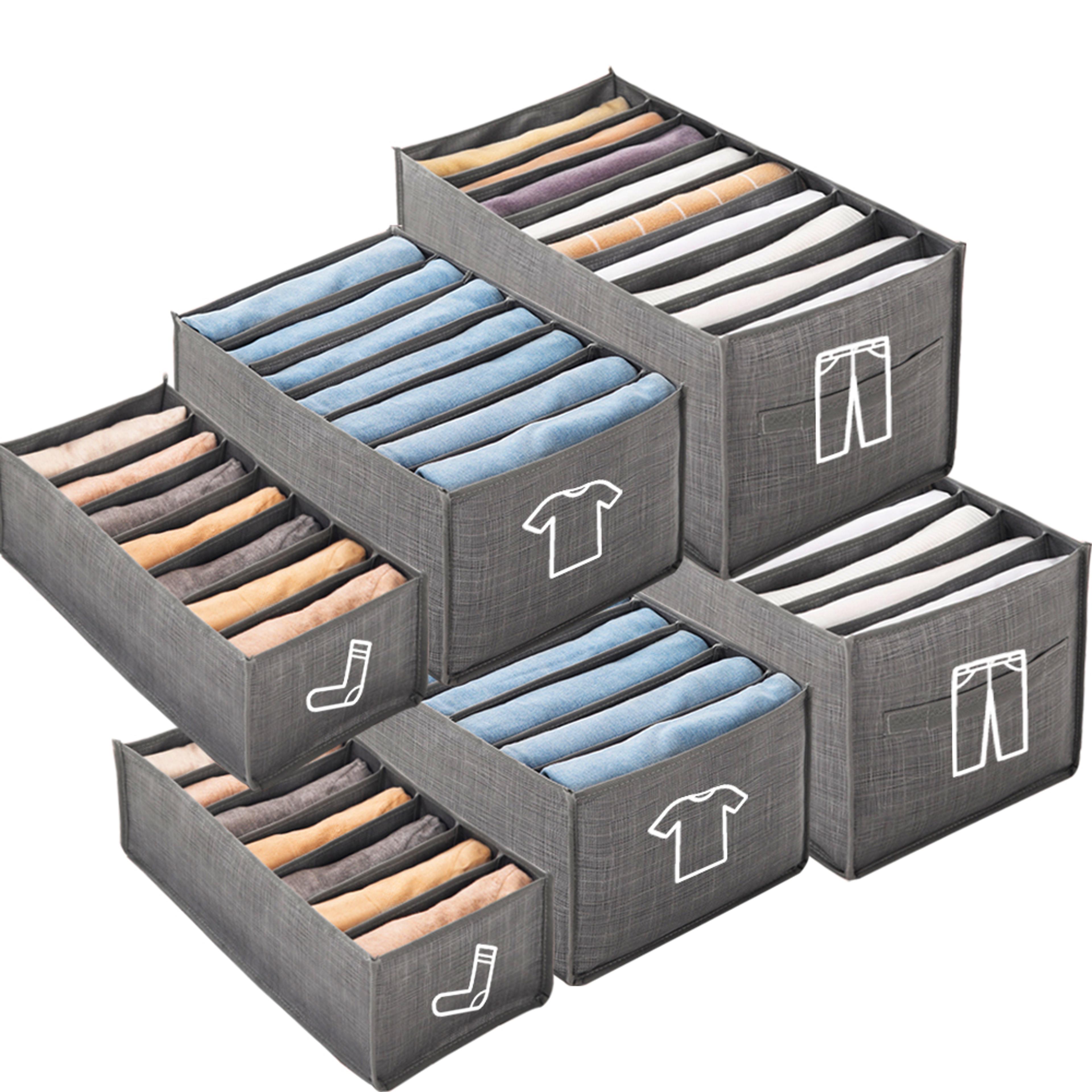 closets clothes organizer, foldable clothing jeans storage box, closet drawer organizer with handles, wardrobe storage