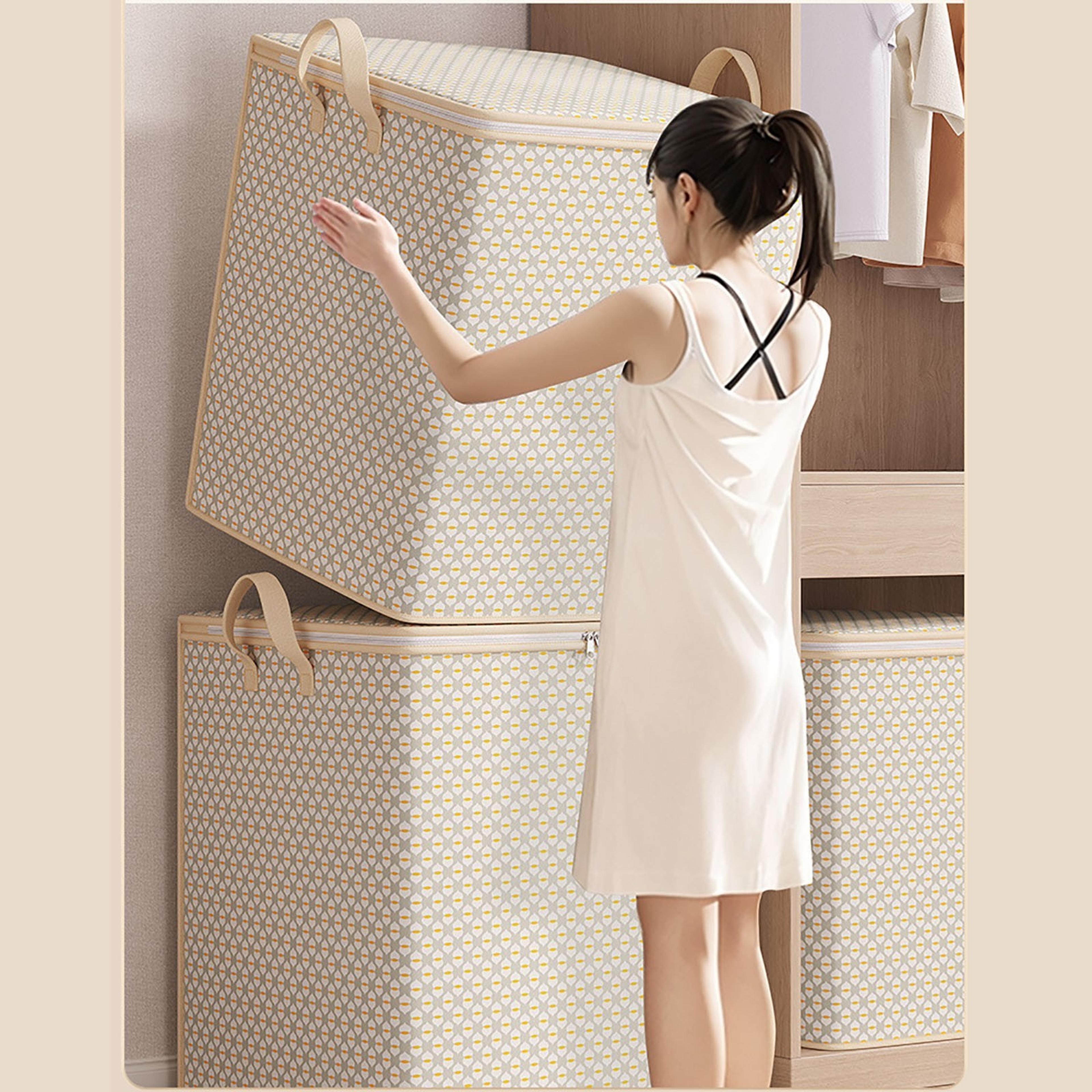Large Capacity Storage Bag MoistureProof Storage Box Durable DustProof Moving Packing Clothes Organ 1