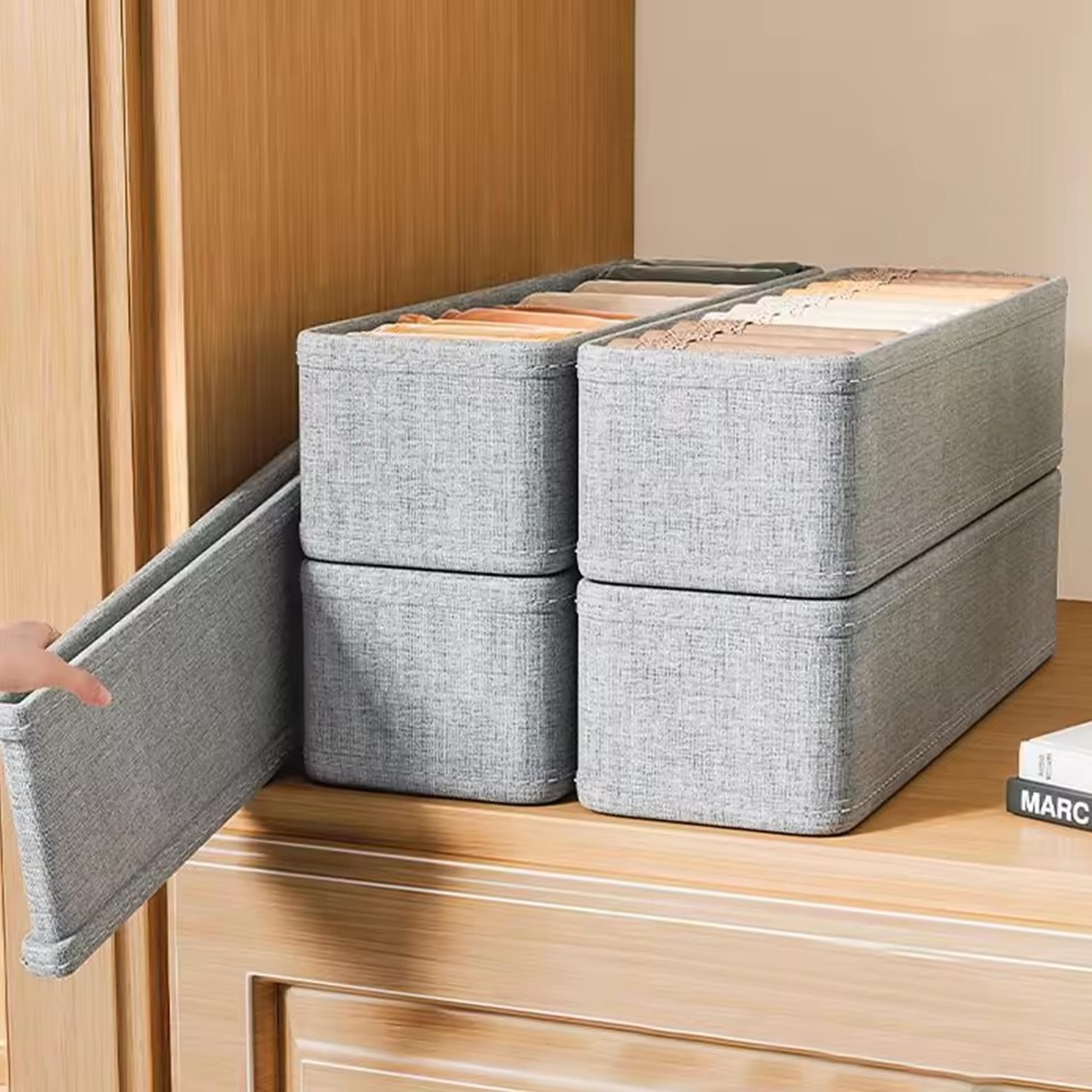 Drawer Wardrobe Storage Organizers Cabinet Drawer Clothes Storage Box T Shirts Jeans Underwear Pant 1