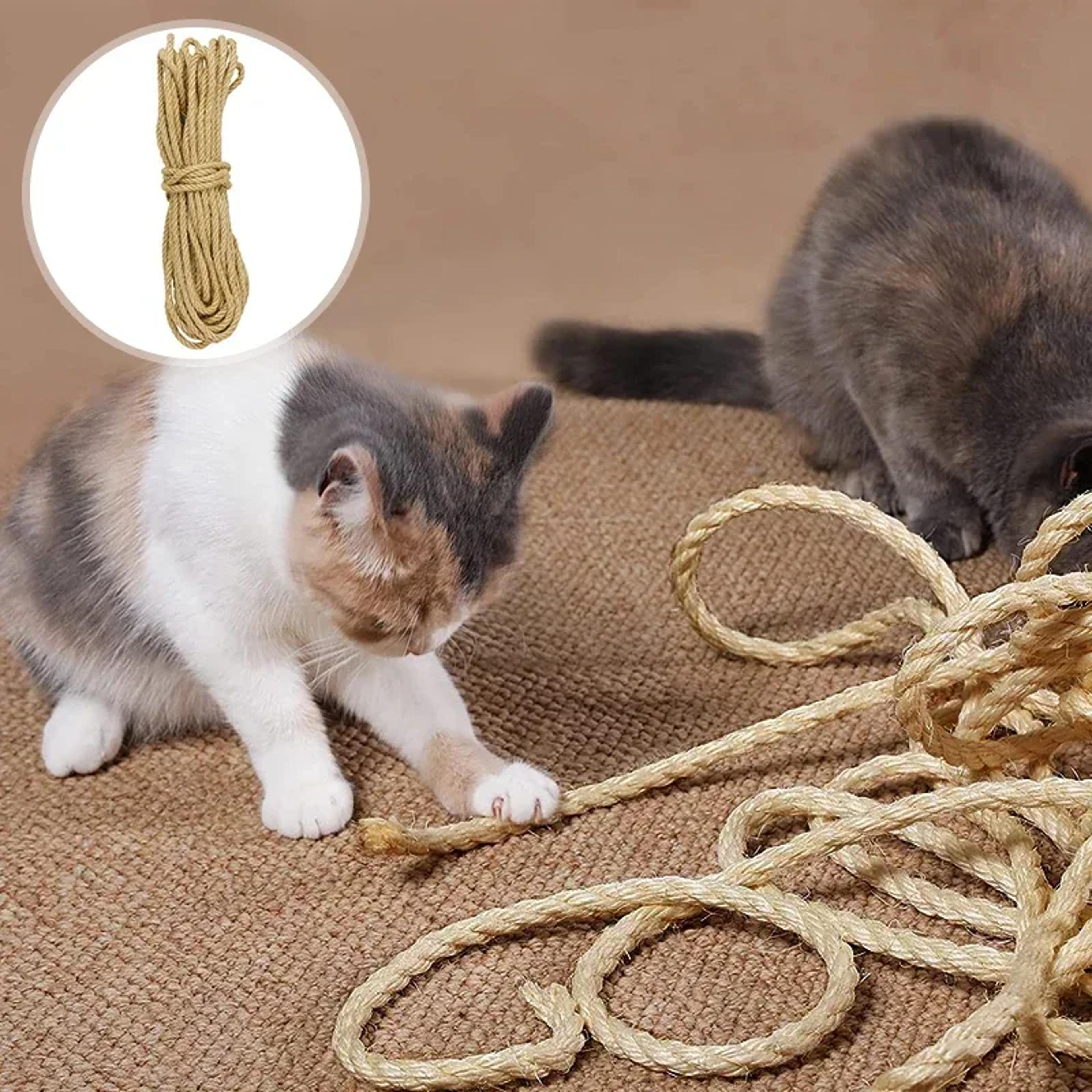 Natural Sisal Rope For Cat Tree DIY Scratching Post Toy Climbing Frame Replacement Kitten Claw Scra 2