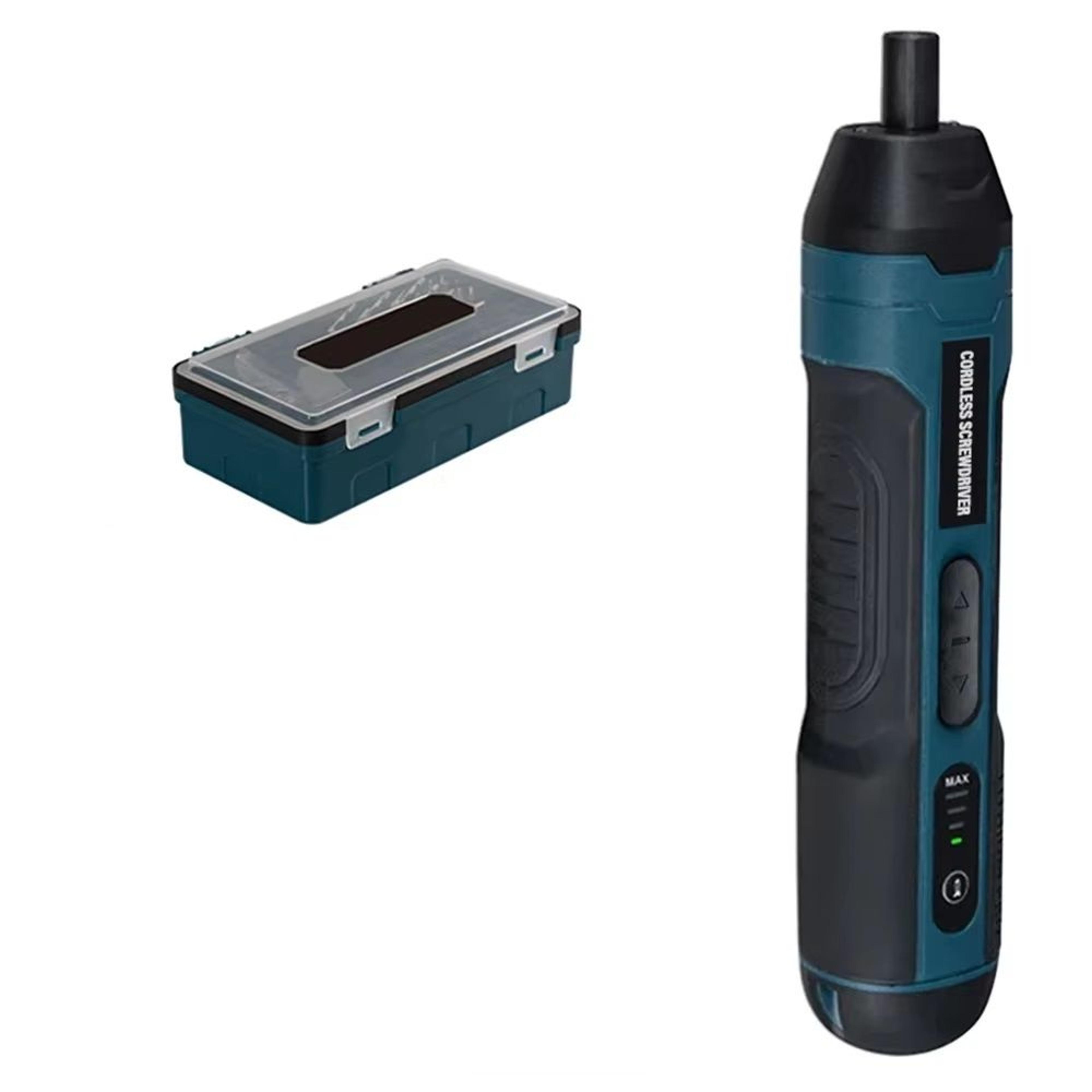 Mini Cordless Electric Screwdriver Rechargeable Power Drill Bits Set Household Torque Repair Tools  0