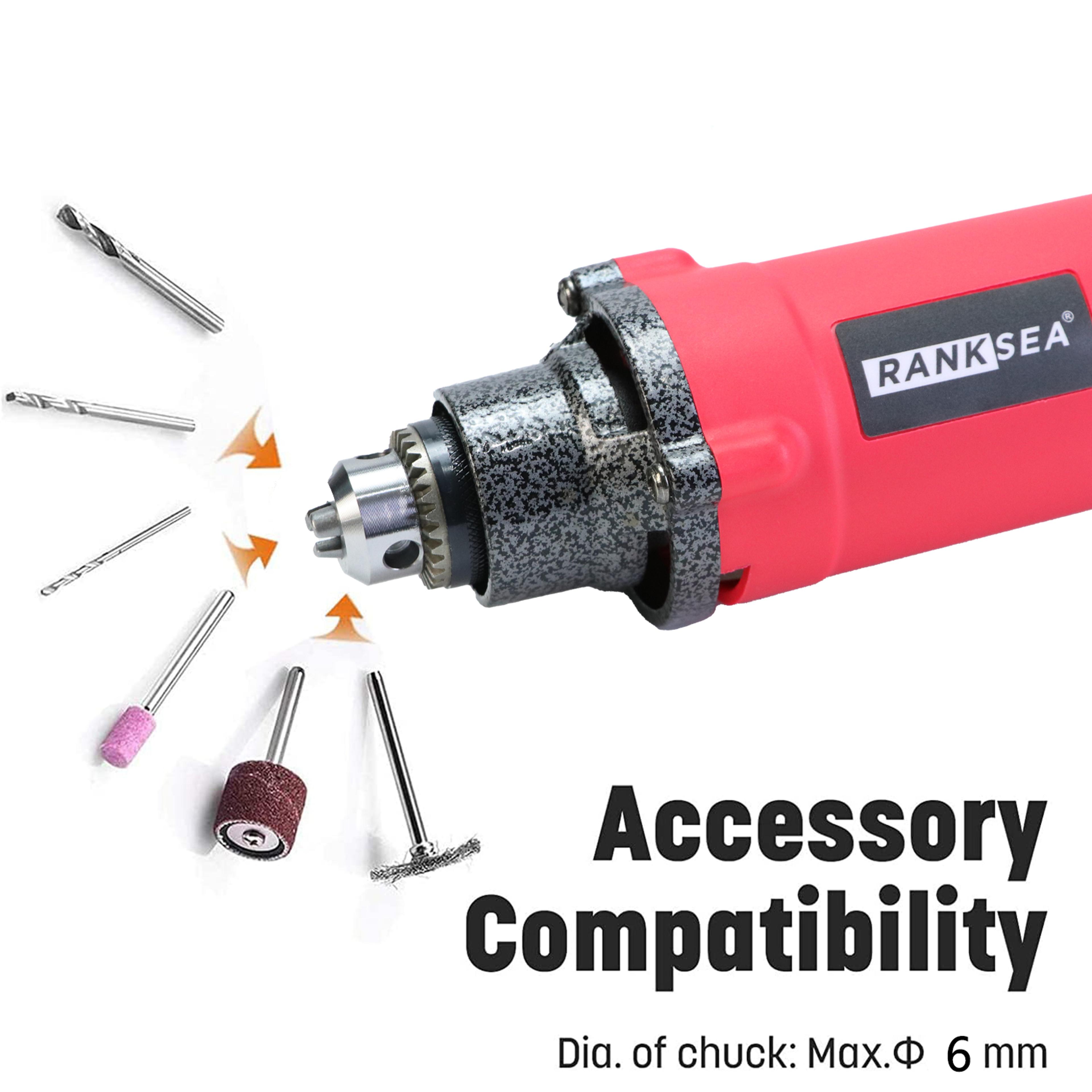 HighPower Corded Rotary Tool Kit With Flex Shaft MultiFunction Chuck Perfect For DIY Crafts Home Pr 2