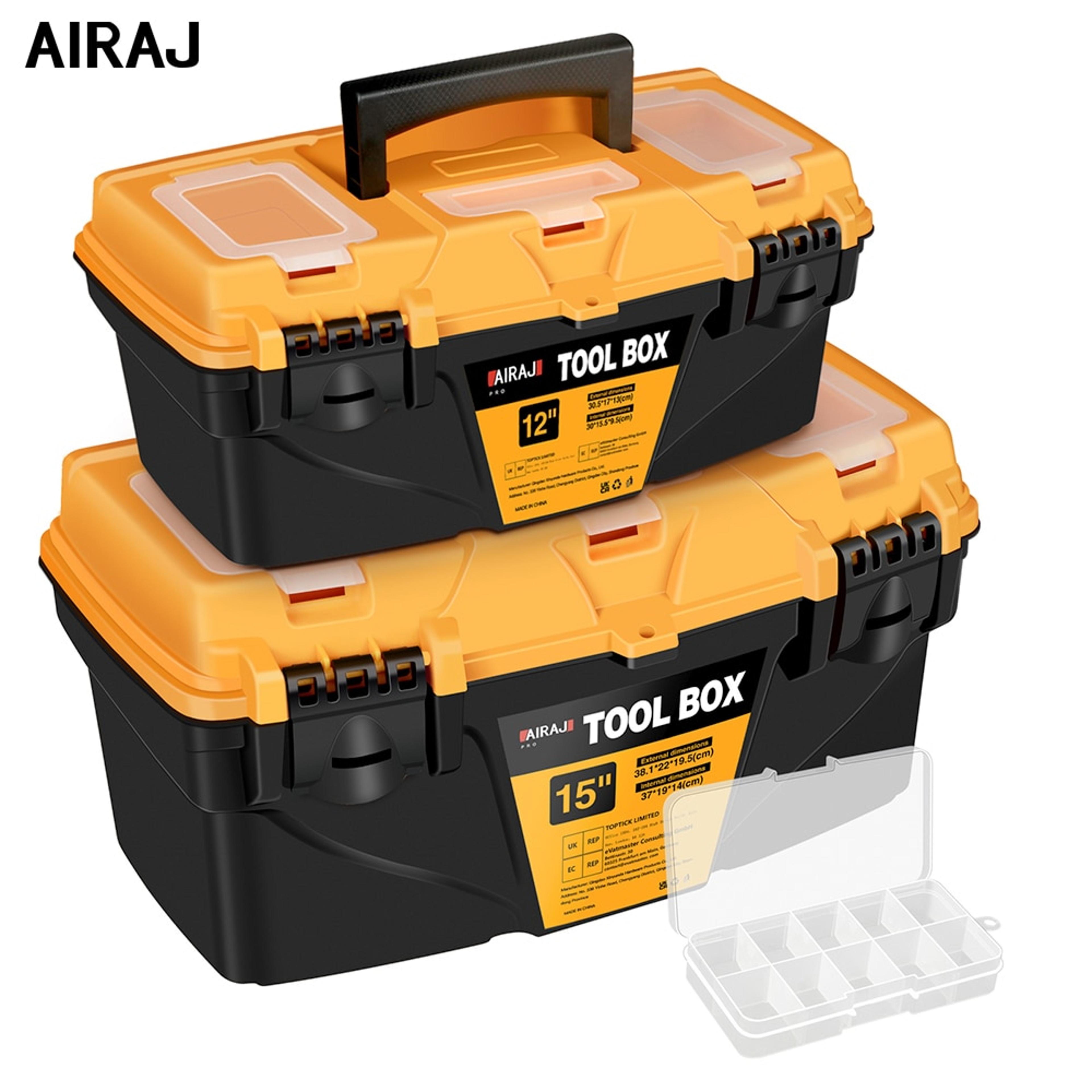 Hardware Toolbox Plastic Thick Combination Suitcase Electrician Carpenter Electric Drill Storage Bo 3