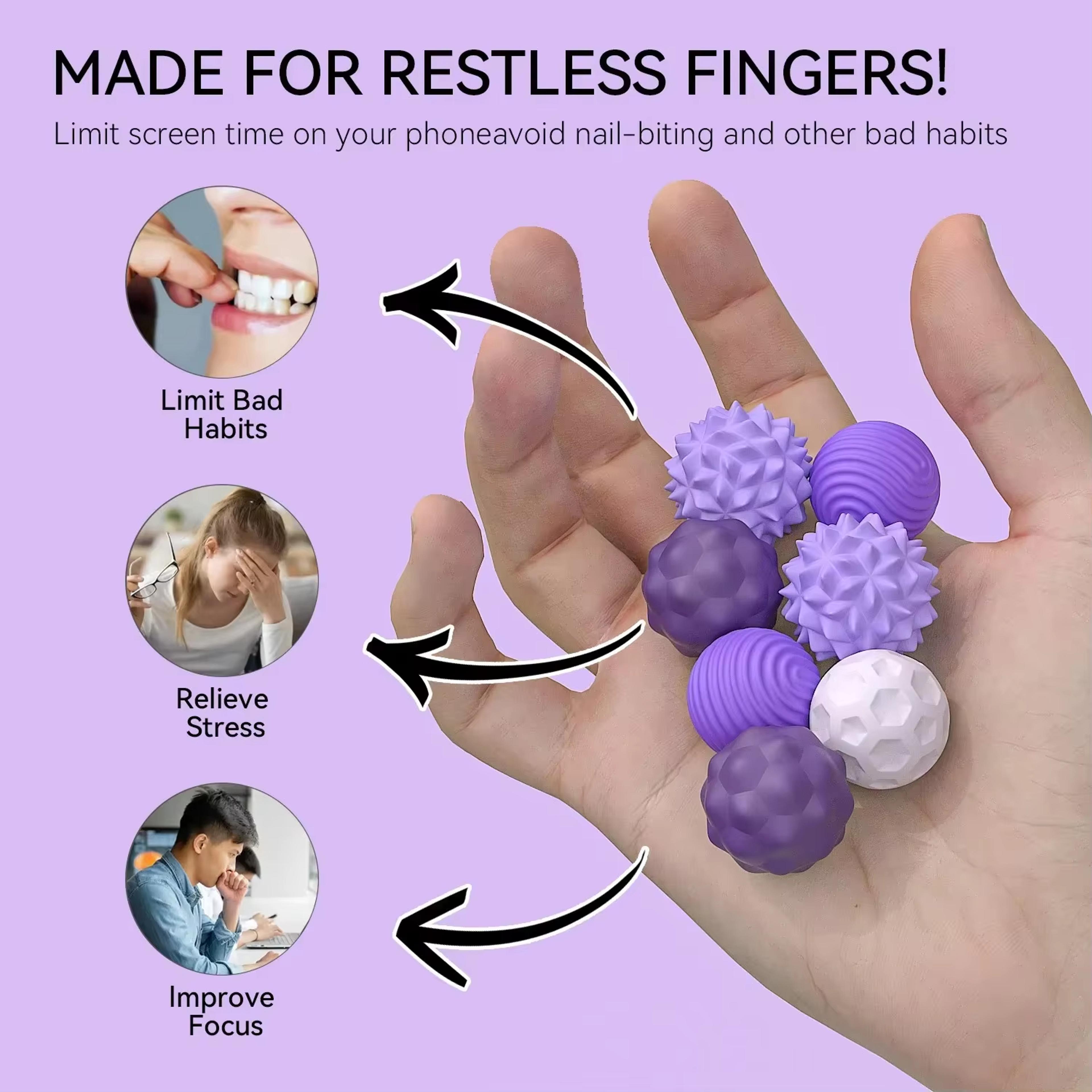 Magnetic Silicone Sensory Balls Worry Balls Fidget Toy For Anxiety Relief Autism Calming Sensory To 1