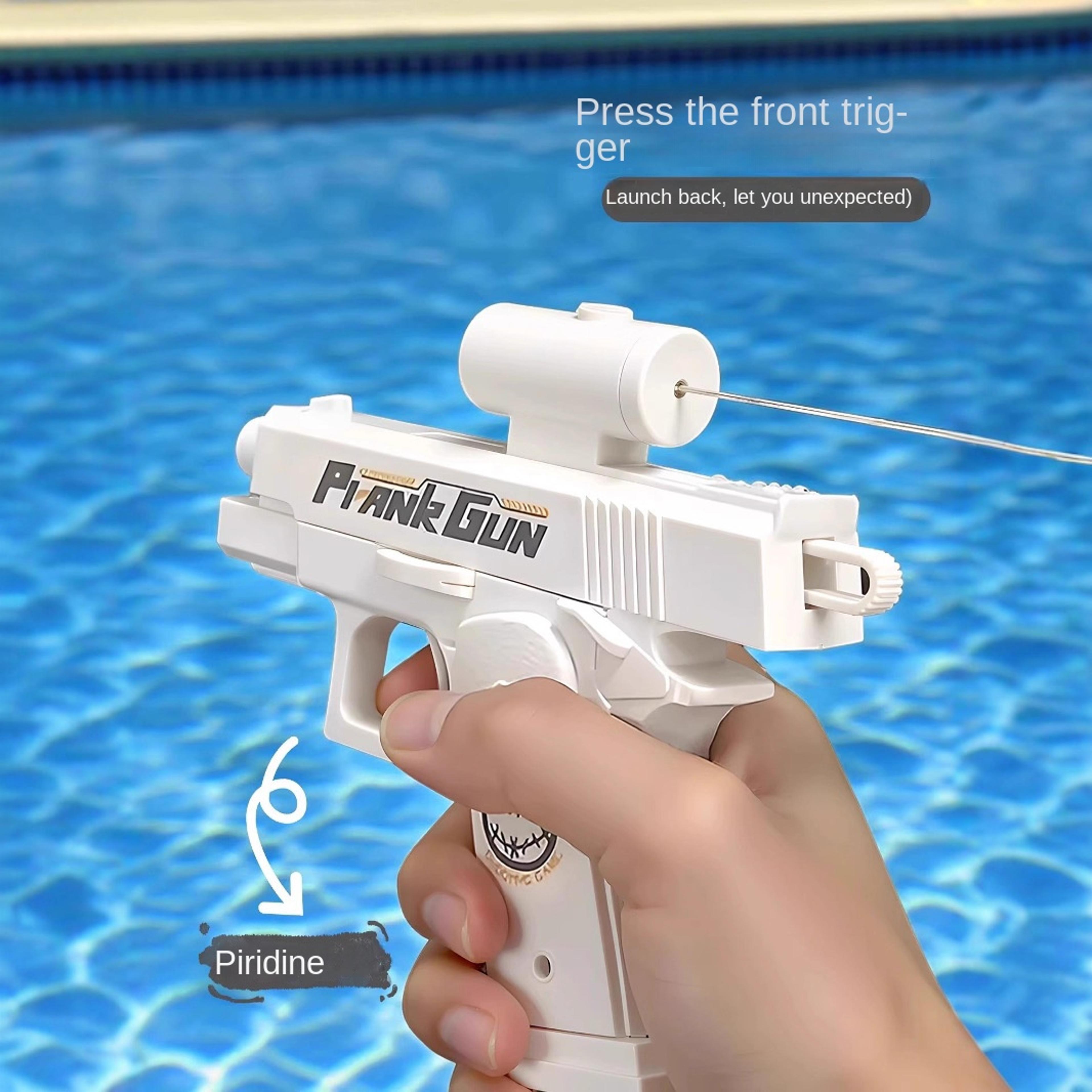 Funny DoubleSided Reverse Water Gun Mini Tactical Water Sprayer Summer Prank Toy For Kids  Adults P