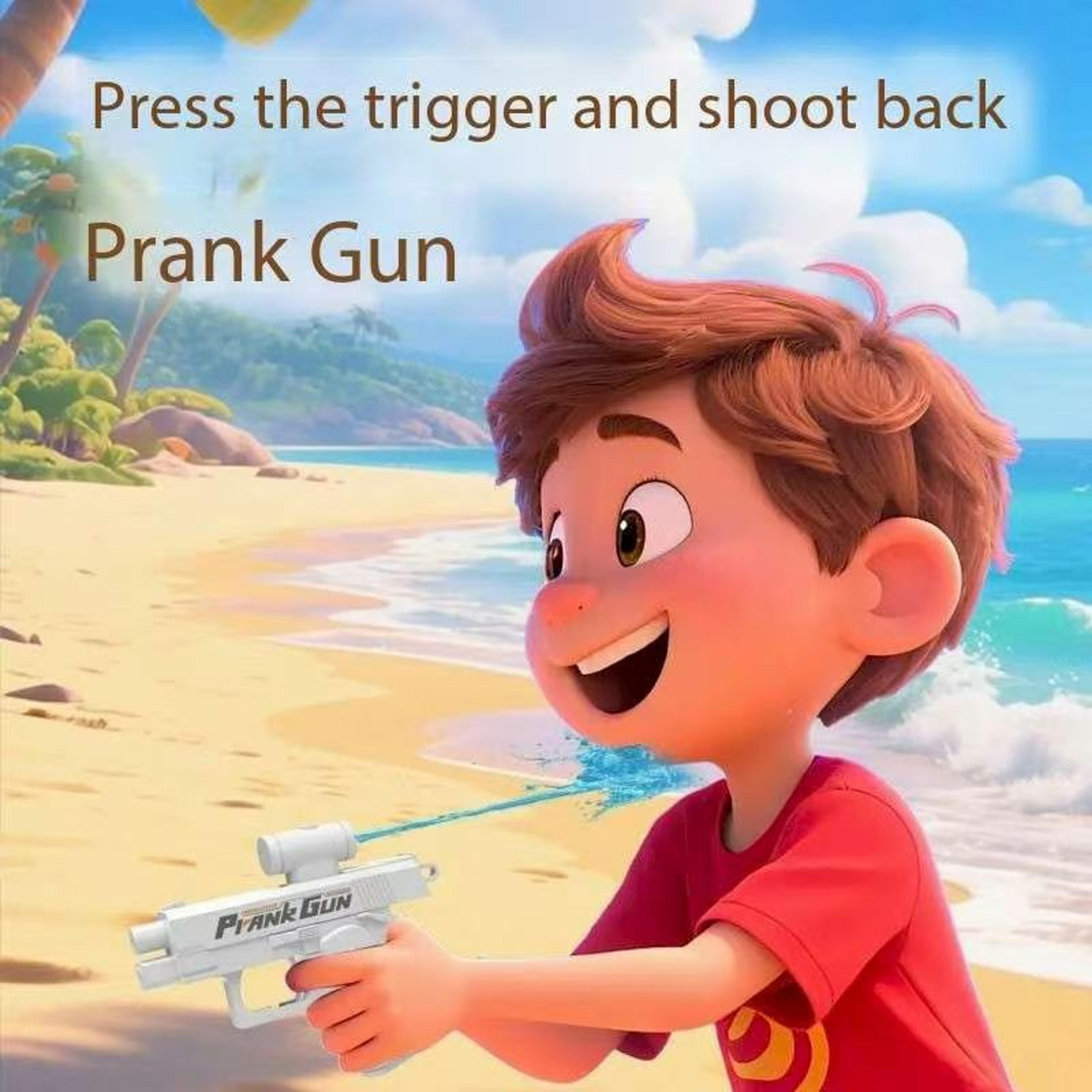 Funny DoubleSided Reverse Water Gun Mini Tactical Water Sprayer Summer Prank Toy For Kids  Adults P
