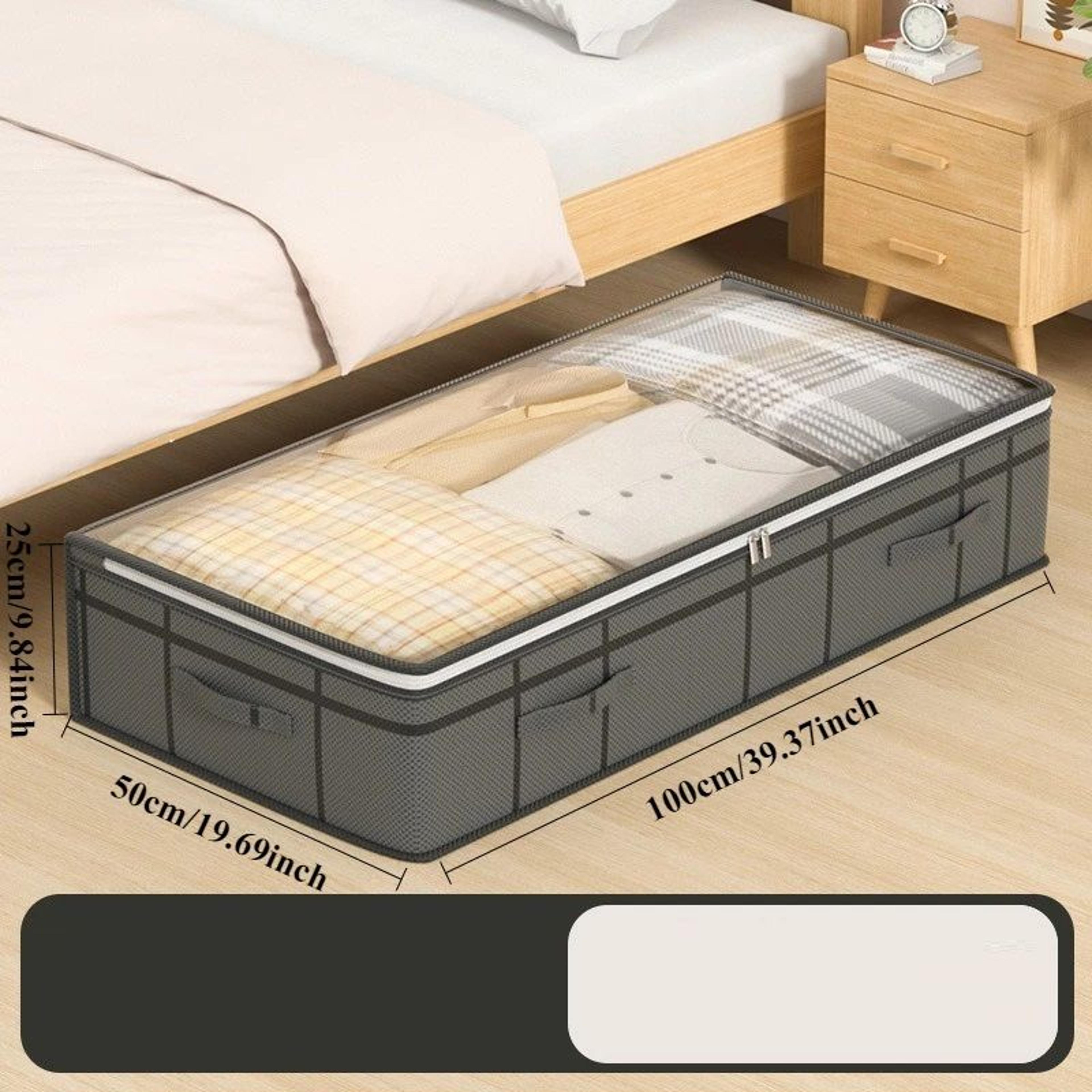 1PC Large Underbed Storage Bag Foldable Clothes Quilt Organizer For Bedroom Space Saving Doggy Bag  8