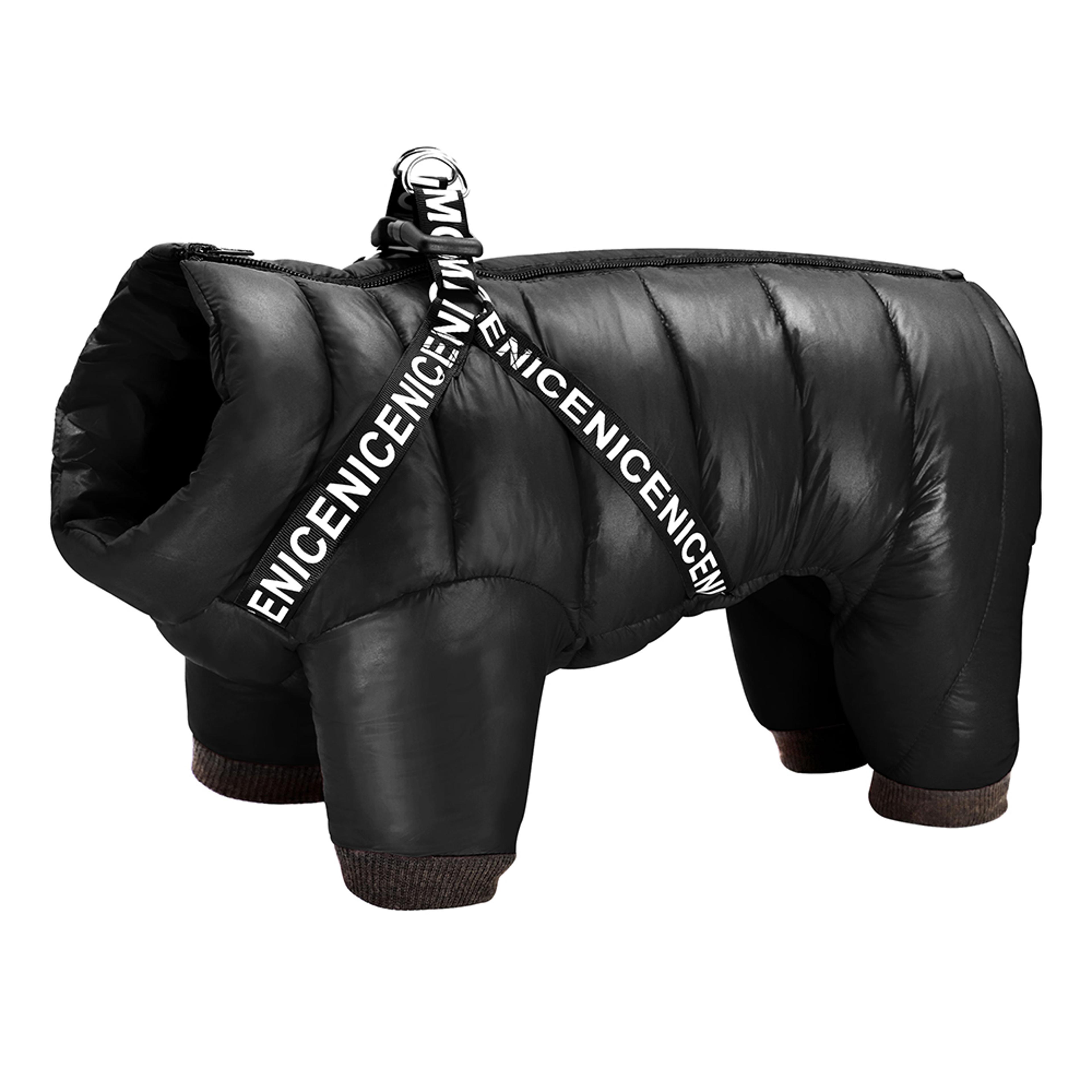 Warm Winter Dog Clothes With Harness Thick Cotton Dog Coat Down Jacket Pet Clothing Outfit For Smal 10