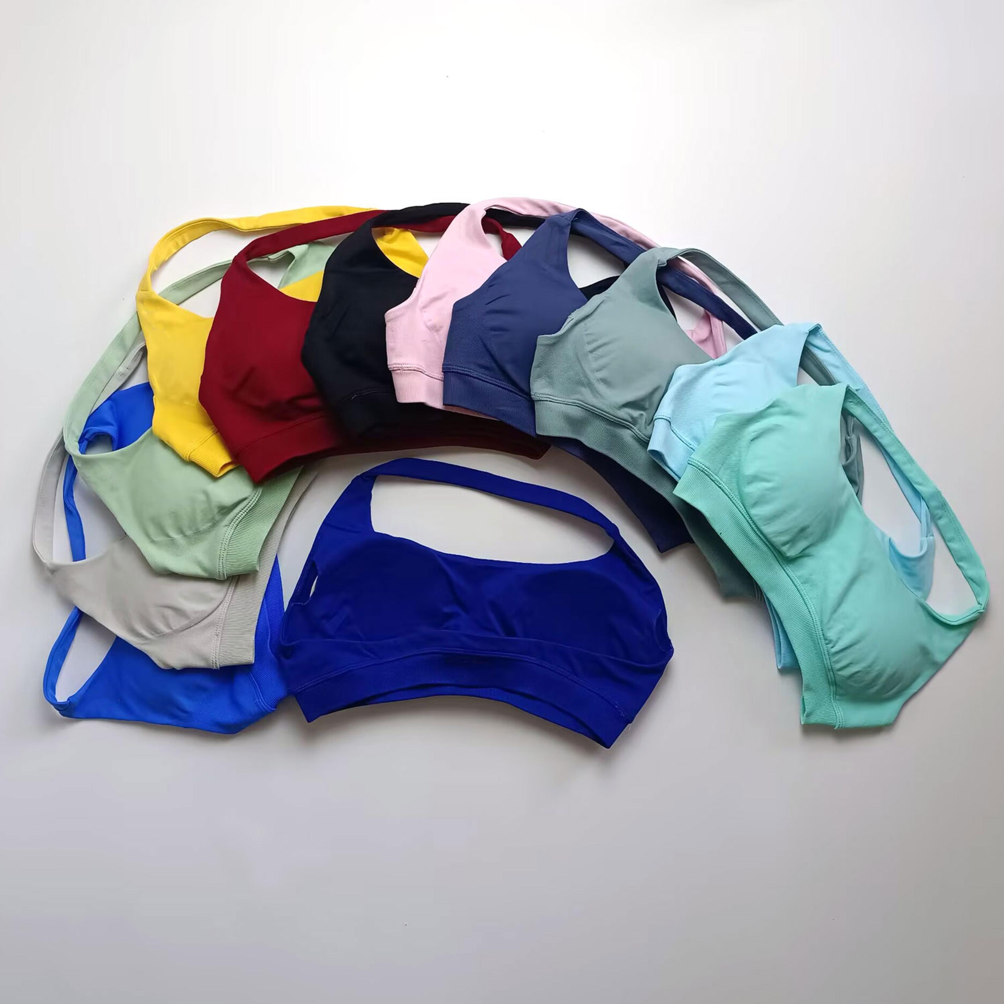 Impact Sports Bra Women Seamless Halter Top High Support Pushup Gym Wear Fitness Yoga Workout Under 1