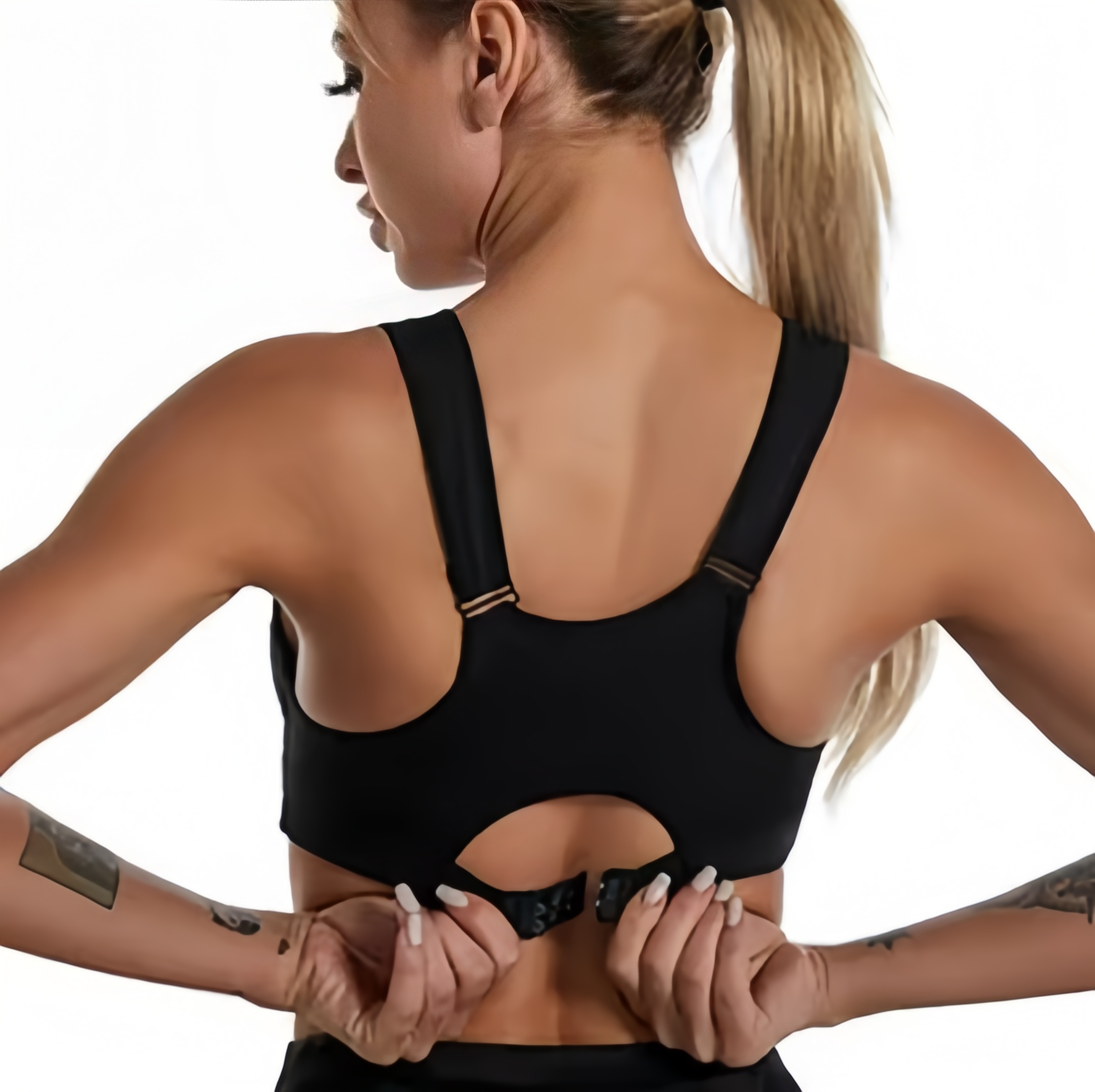 Yoga Fitness Sports Bra Deep U Shaped Chest Back Support Shock Absorbing Bra Breathable And Quick D 1