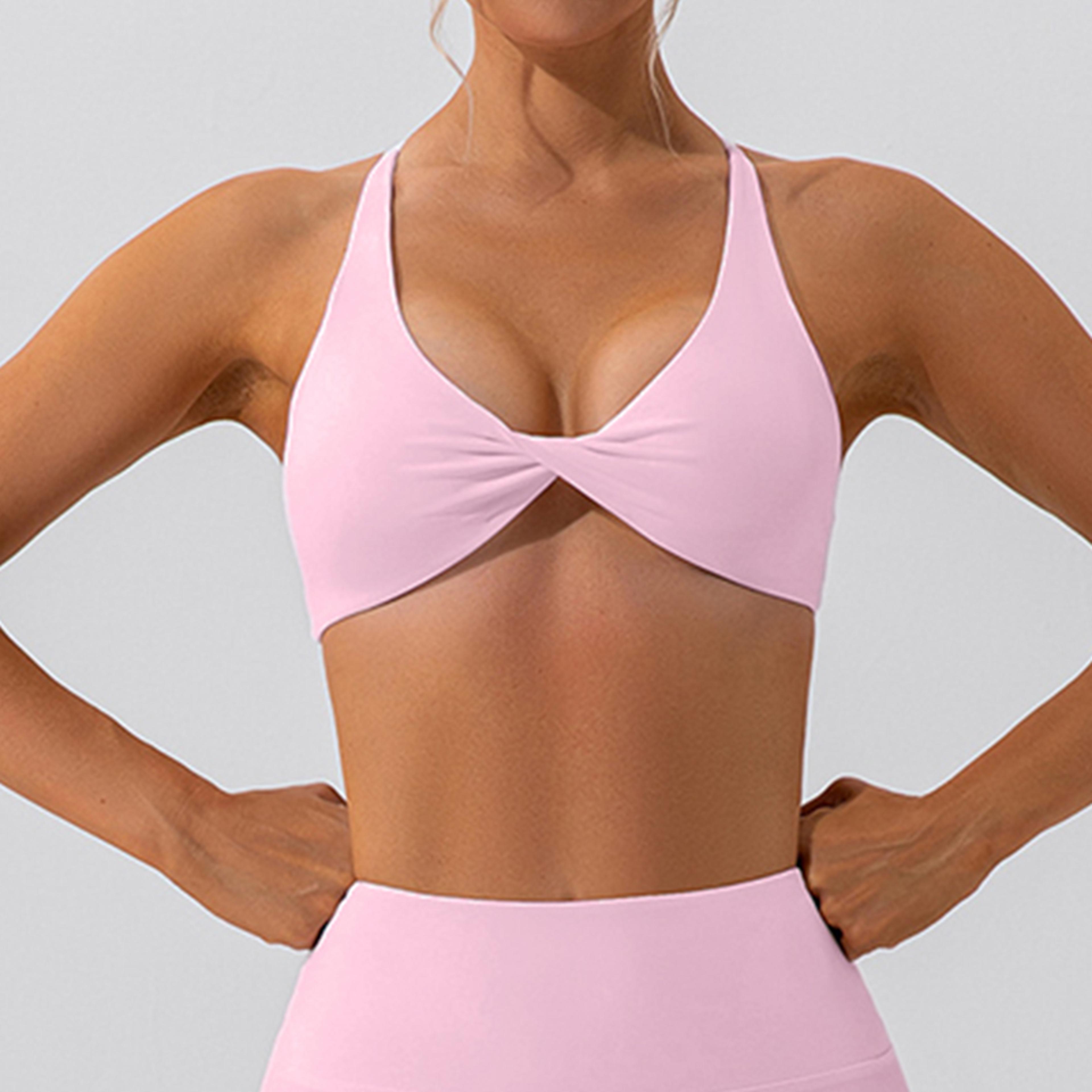 Sexy Gym Top Women Crease Sports Bra Running Back Cross Yoga Bra Breathable Sports Underwear Women  11