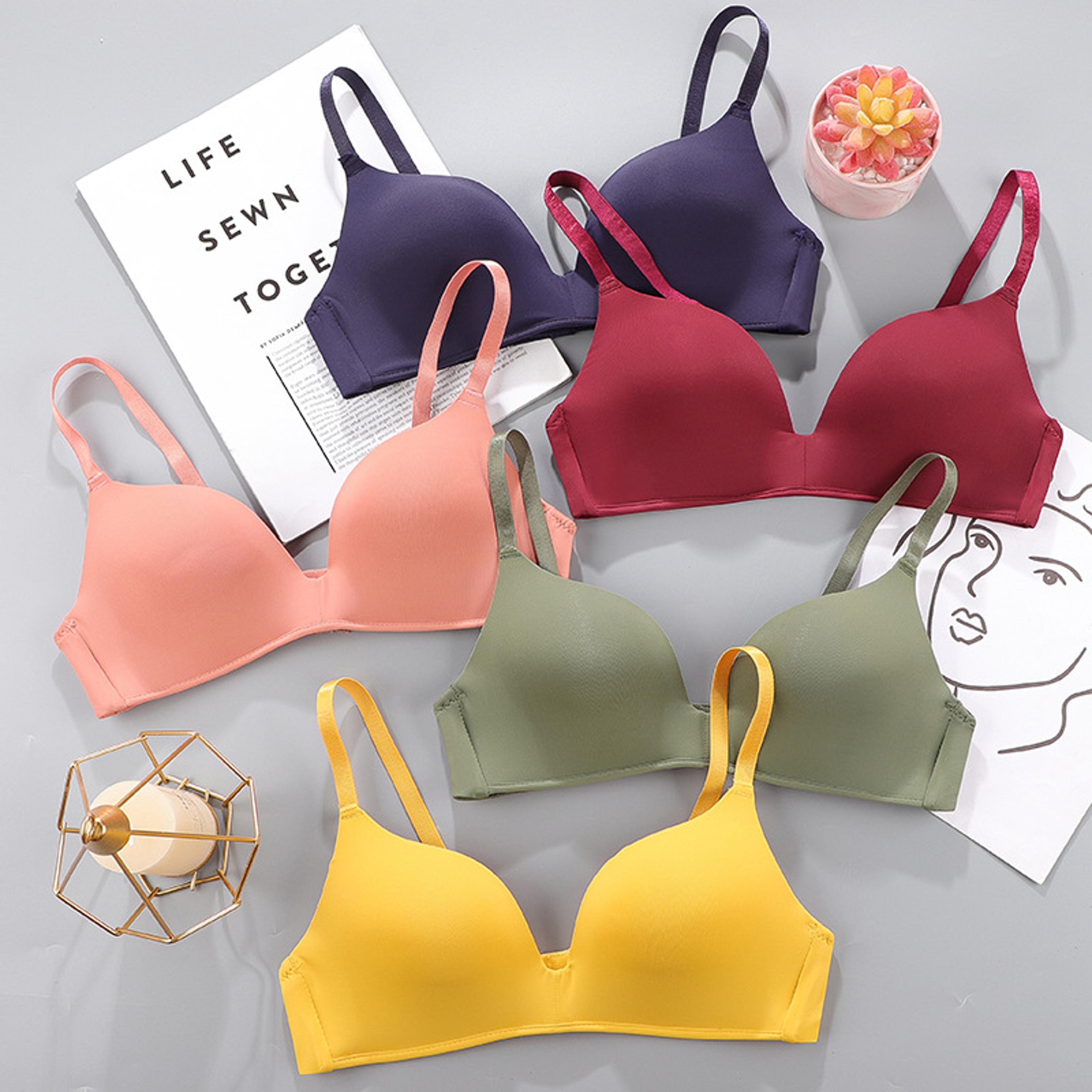 Women Seamless Bra Sexy No Wire Push Up Underwear Breathable Thin Bras 10 Colors Gathered For Girls 2
