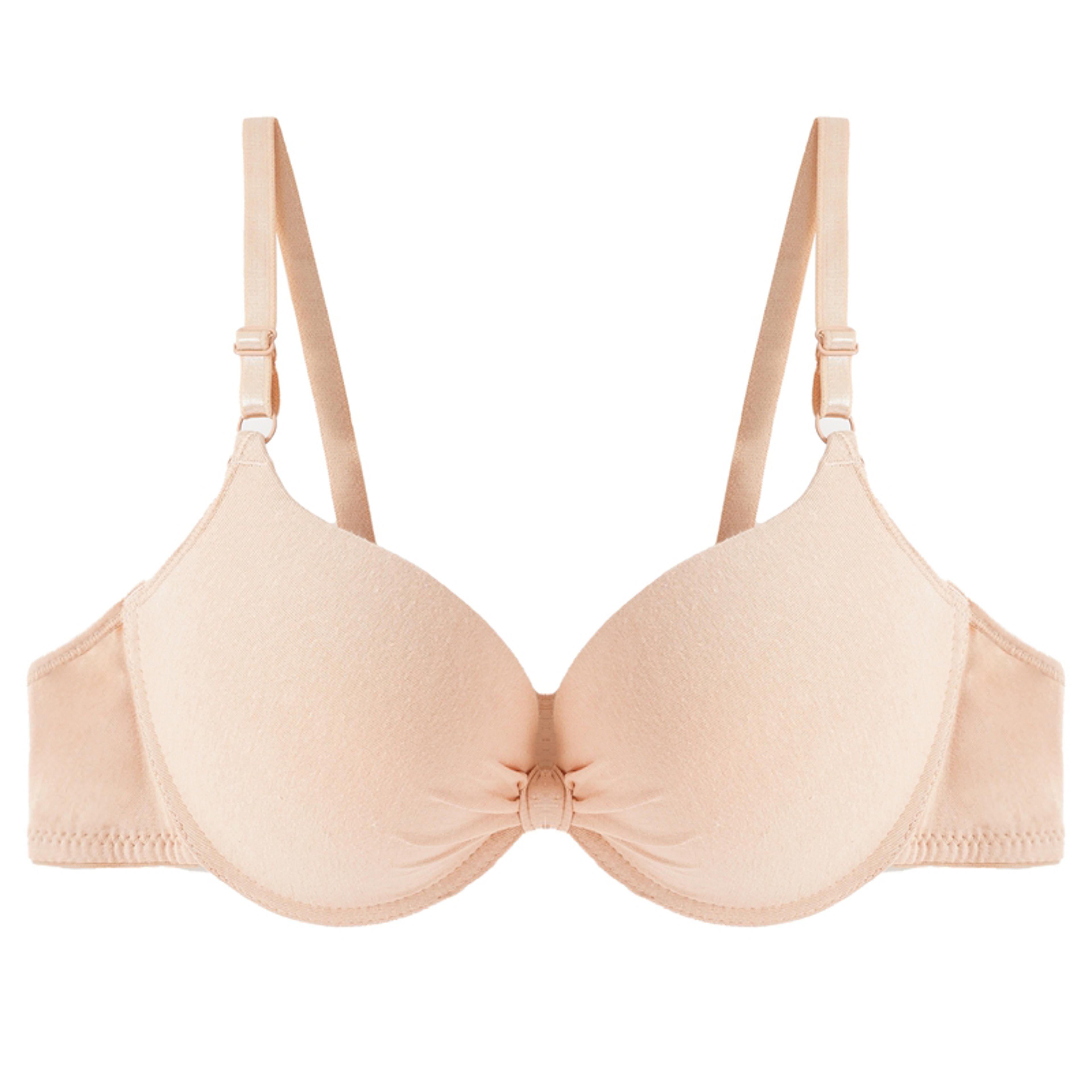 Push Up Bra For Small Breasts Deep Underwire Backless Intimate Bra Solid Padded Womens Bra For Gath 5