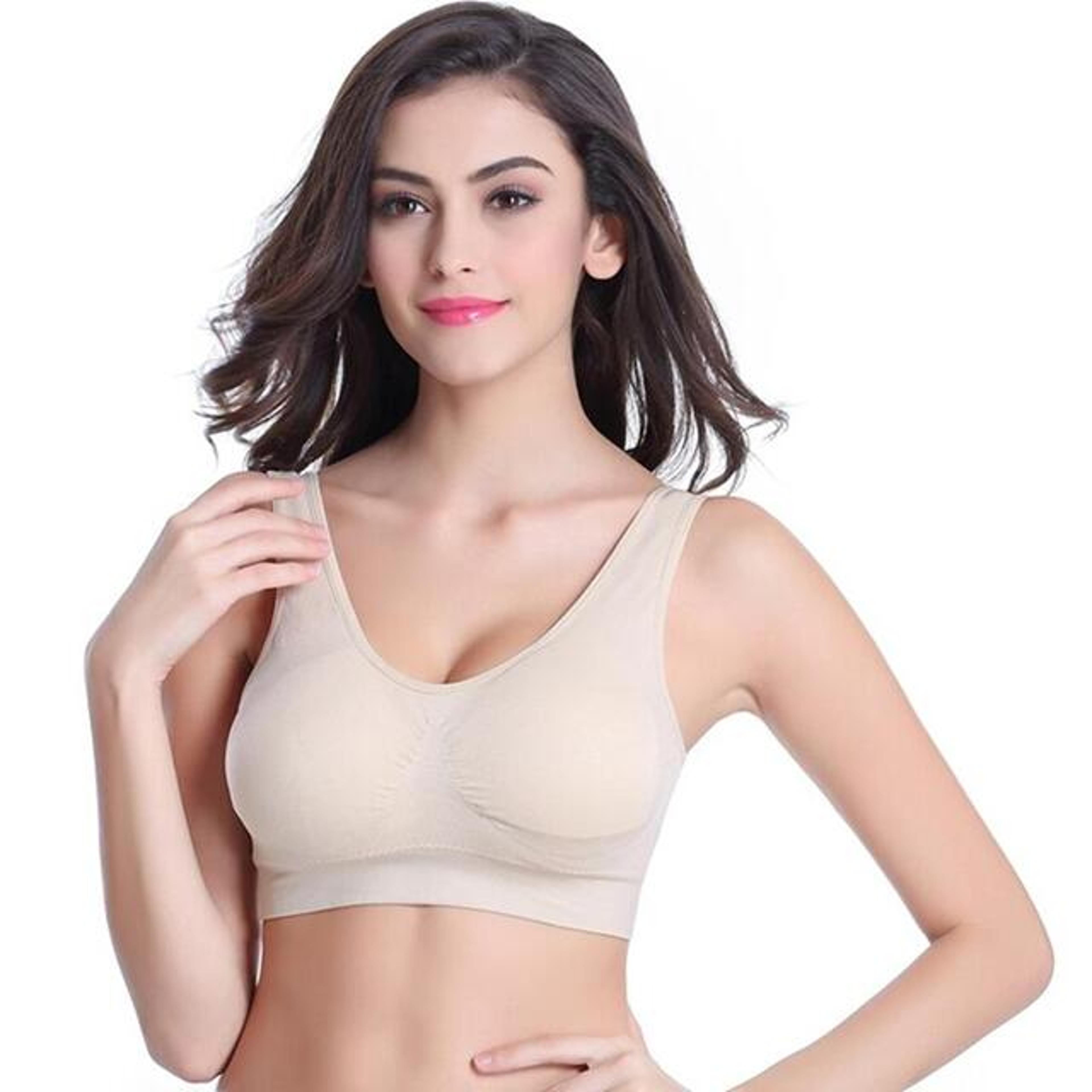 Thin NonUnderwire Bra Zero Bondage Womens Underwear Sports Yoga Wireless Vest Seamless Adjustable B 12