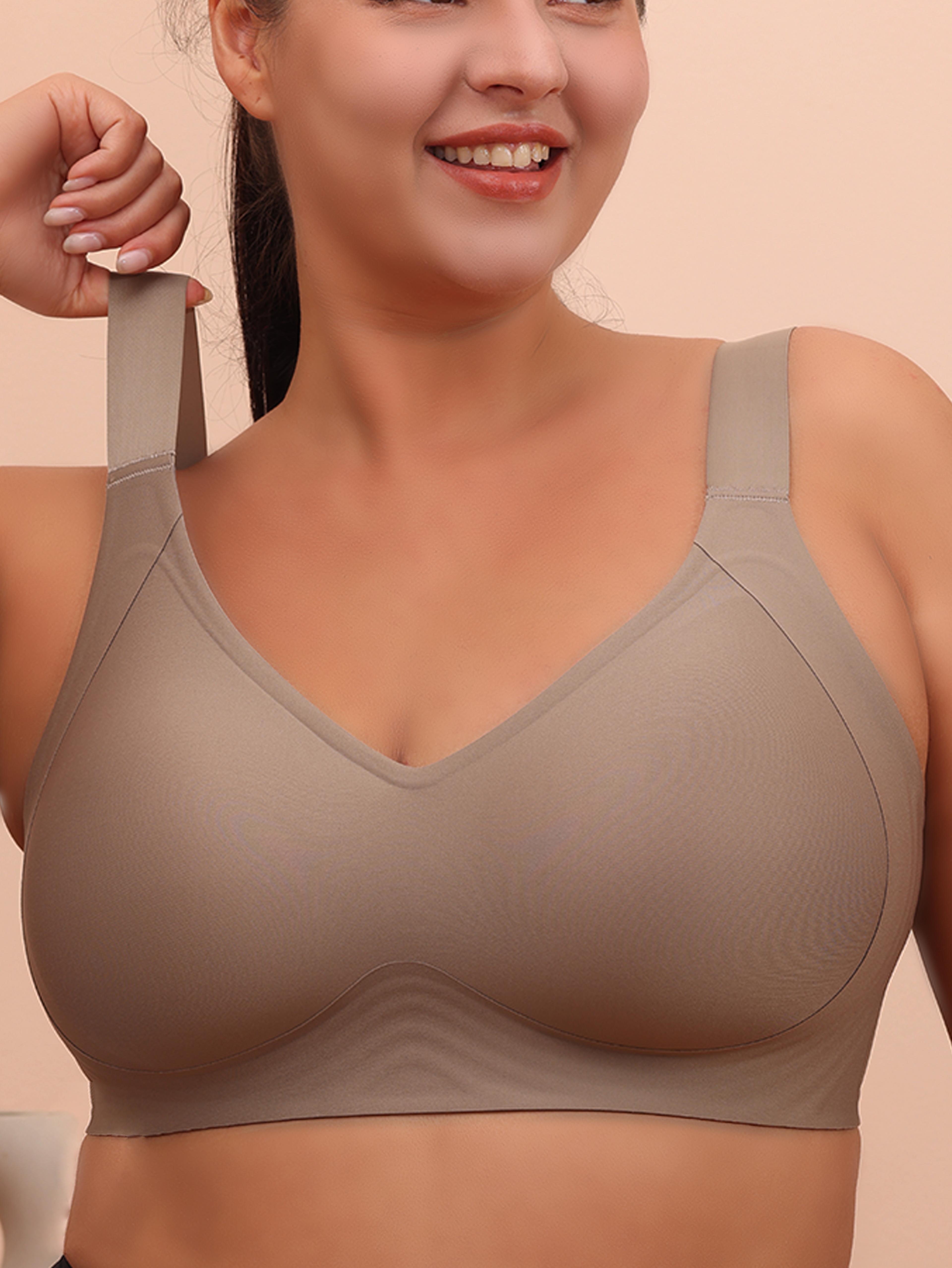 Big Breasted Sleeping Bra For Women Without Steel Rim AntiSagging Plus Size Yoga Exercise Vest Comf 2
