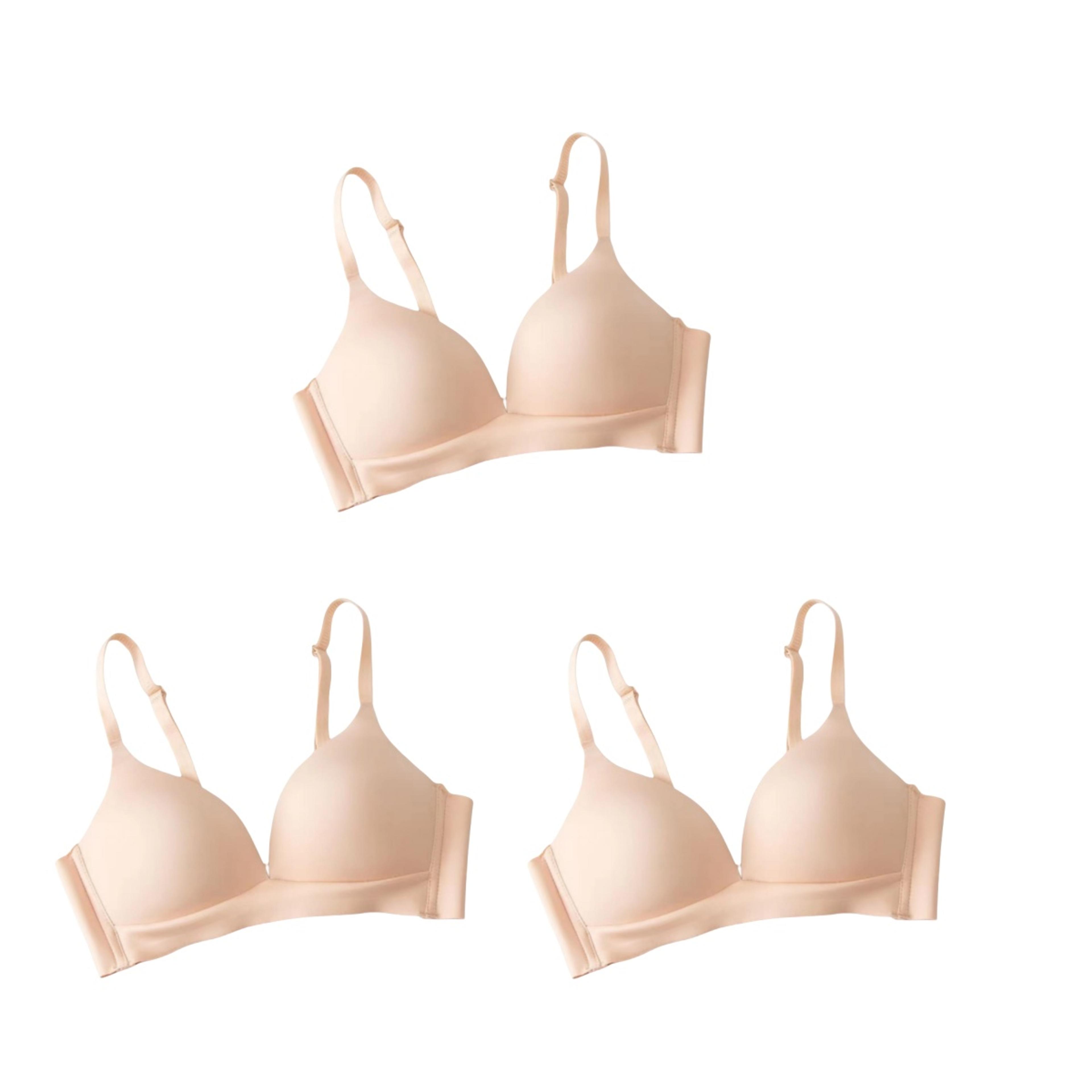 Seamless Bras For Women Nonwire Push Up Bra Glossy Underwear Without Steel Ring Cup Female Comfort  12