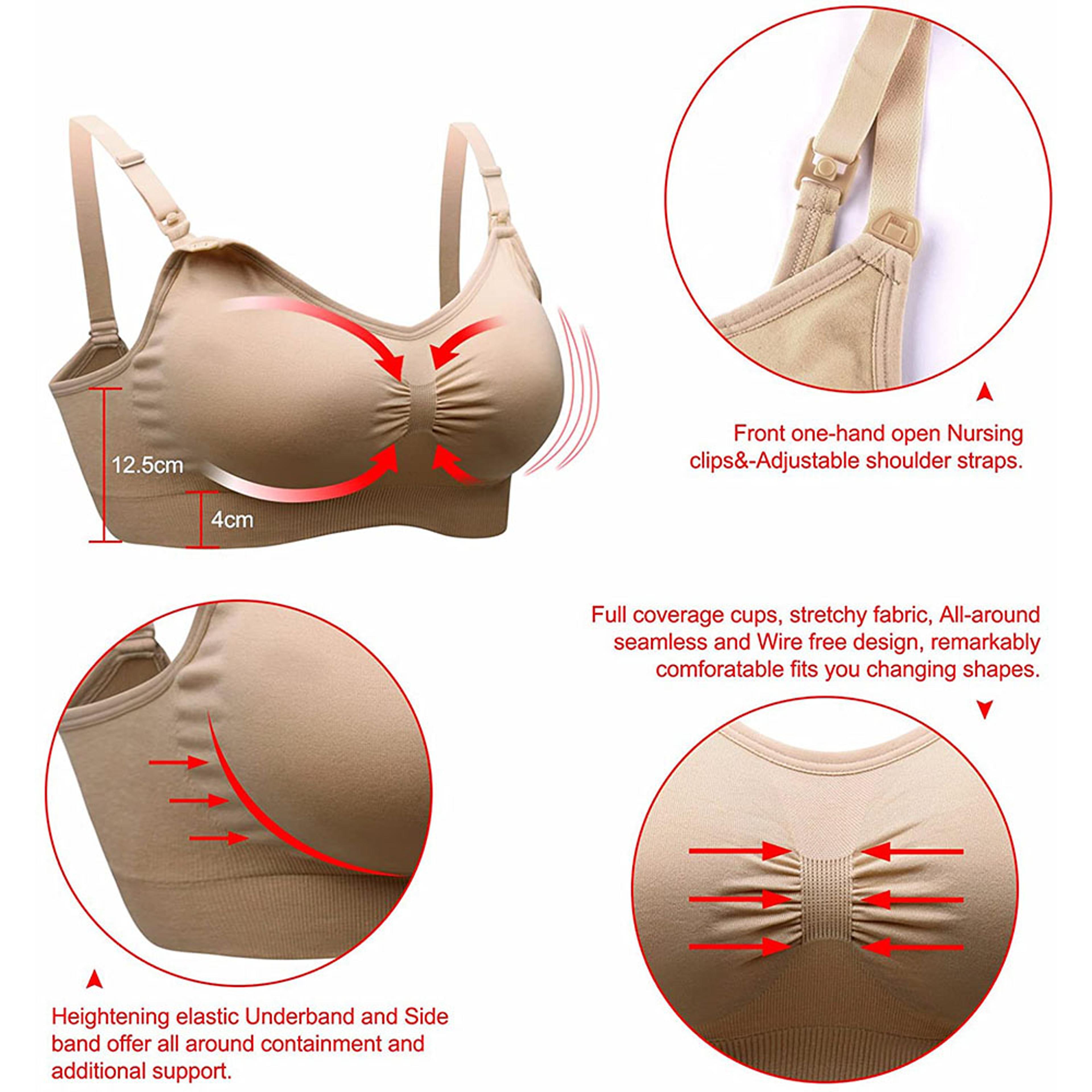 Breastfeeding Bras Maternity Nursing Bra For Feeding Wirefree Bra Breathable Nursing Underwear For  1