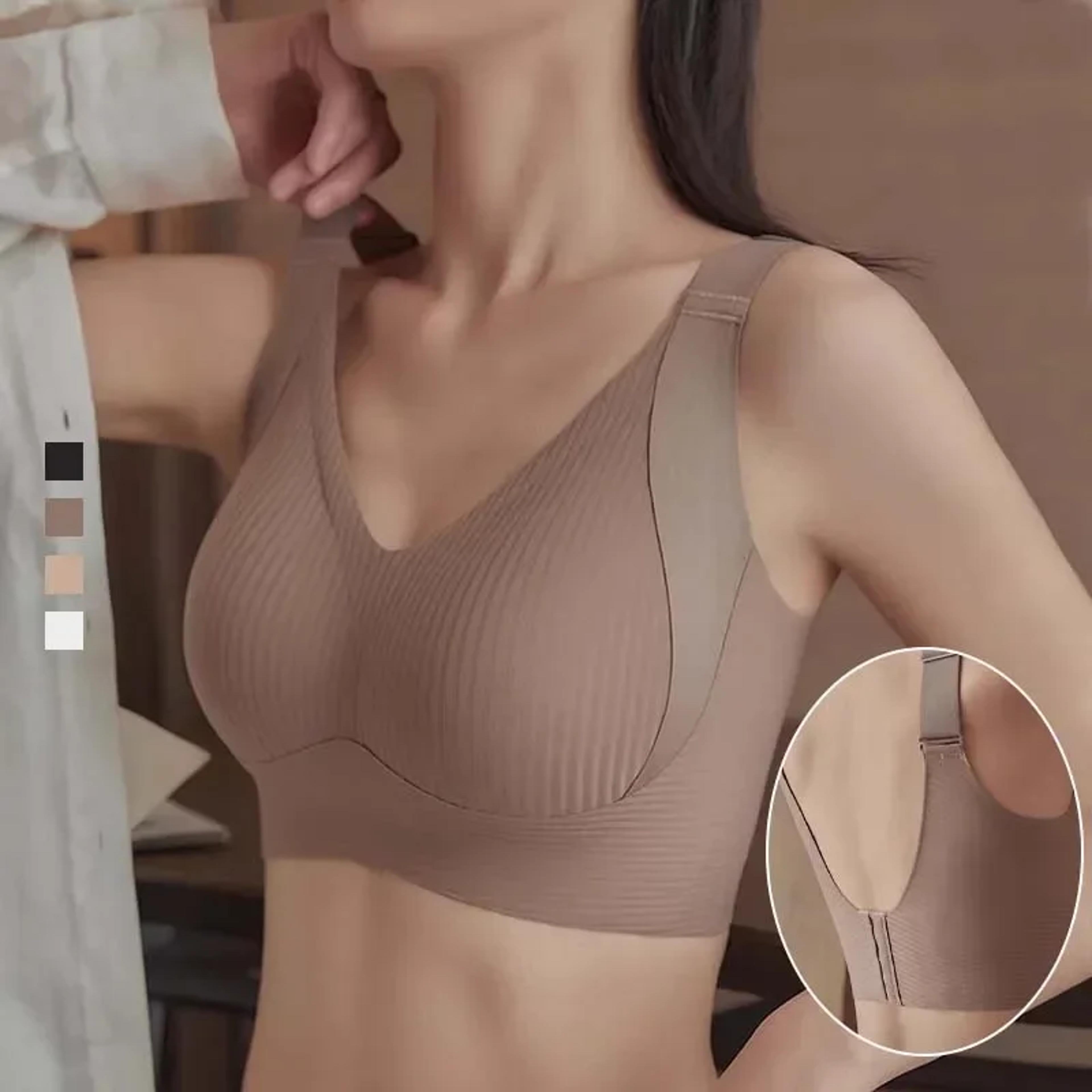 Seamless Push Up Bra For Women Wireless Bralette Soft Comfortable Lingerie For Small  Large Busts B 1